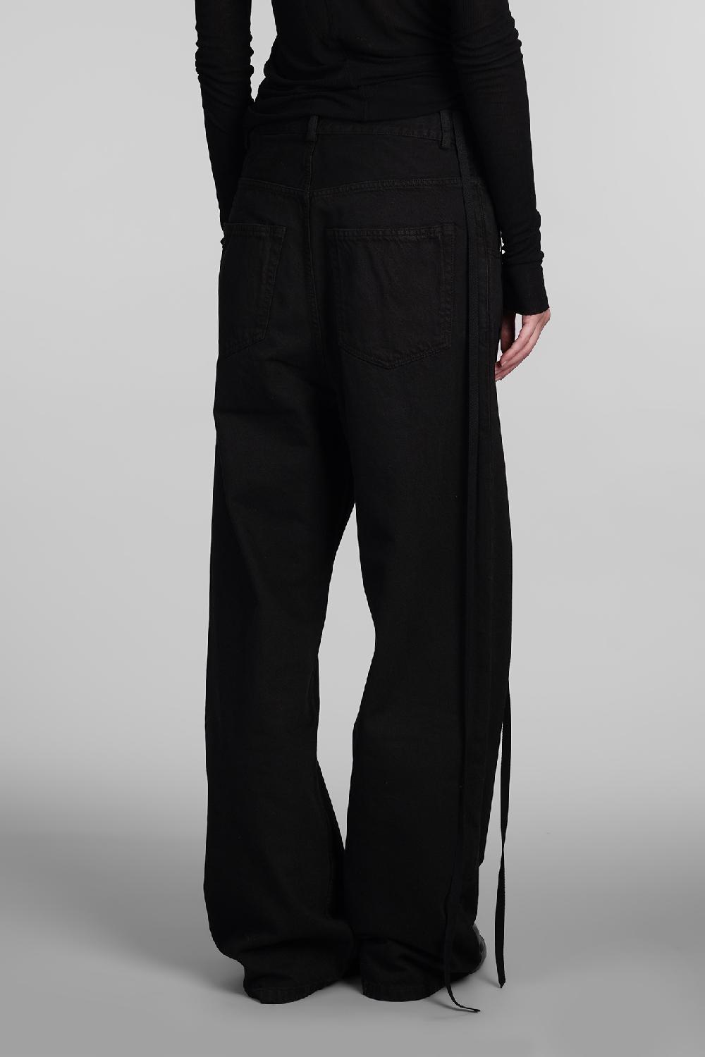 Deliberti Ann Demeulemeester Jeans polly in cotone nero cod. 406851 - Deliberti The Luxury Shopping Vendita Economica
