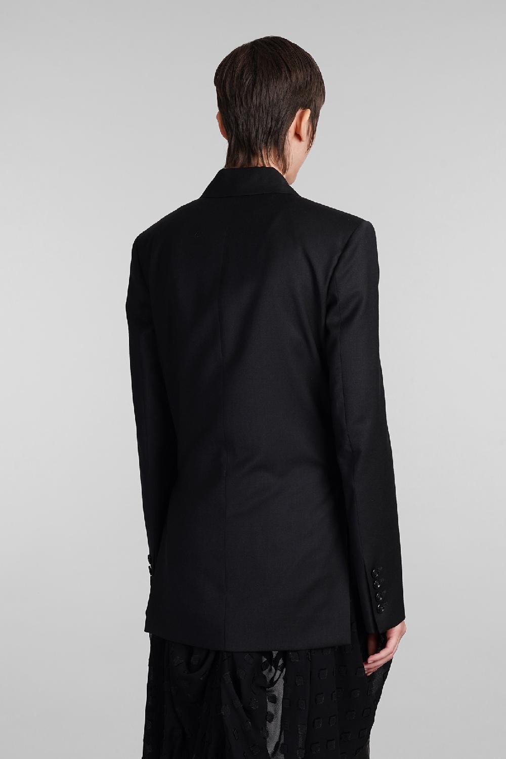 Deliberti Ann Demeulemeester Blazer elin in lana nera cod. 409432 - Deliberti The Luxury Shopping Negozio