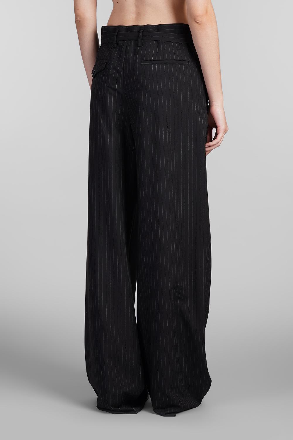 Deliberti Ann Demeulemeester Pantalone linna in lana nera cod. 409434 - Deliberti The Luxury Shopping Nuova