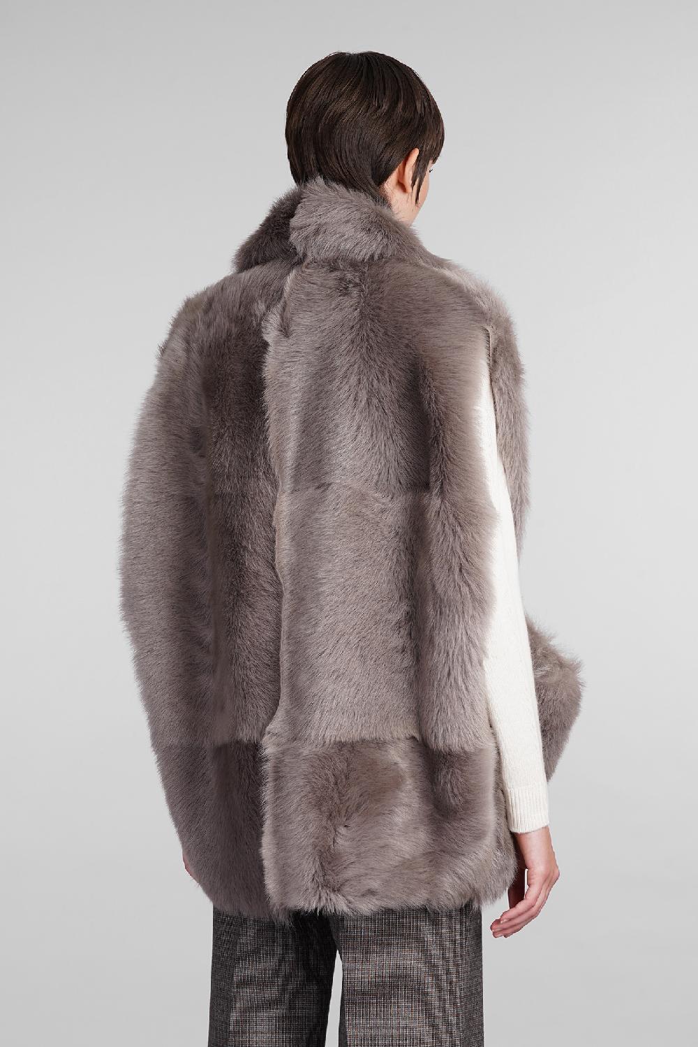 Deliberti Blancha Pelliccia in pelle taupe cod. 407903 - Deliberti The Luxury Shopping Italia