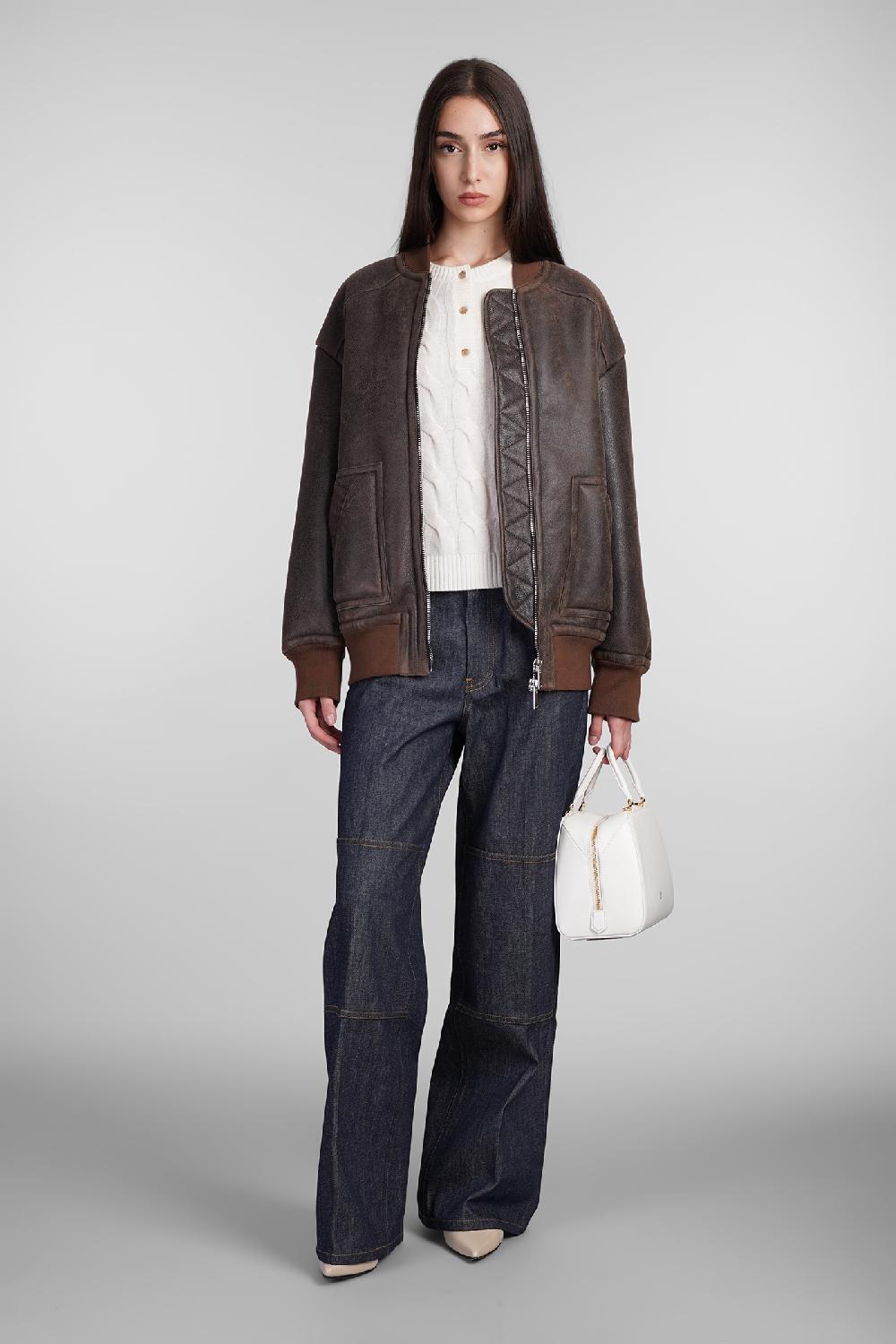 Deliberti Blancha Bomber in pelle marrone cod. 407906 - Deliberti The Luxury Shopping Nuovo