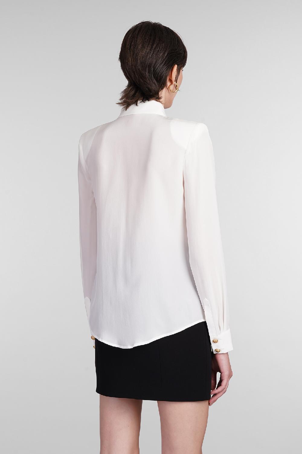 Deliberti Balmain Camicia in seta bianca cod. 381459 - Deliberti The Luxury Shopping Promozione