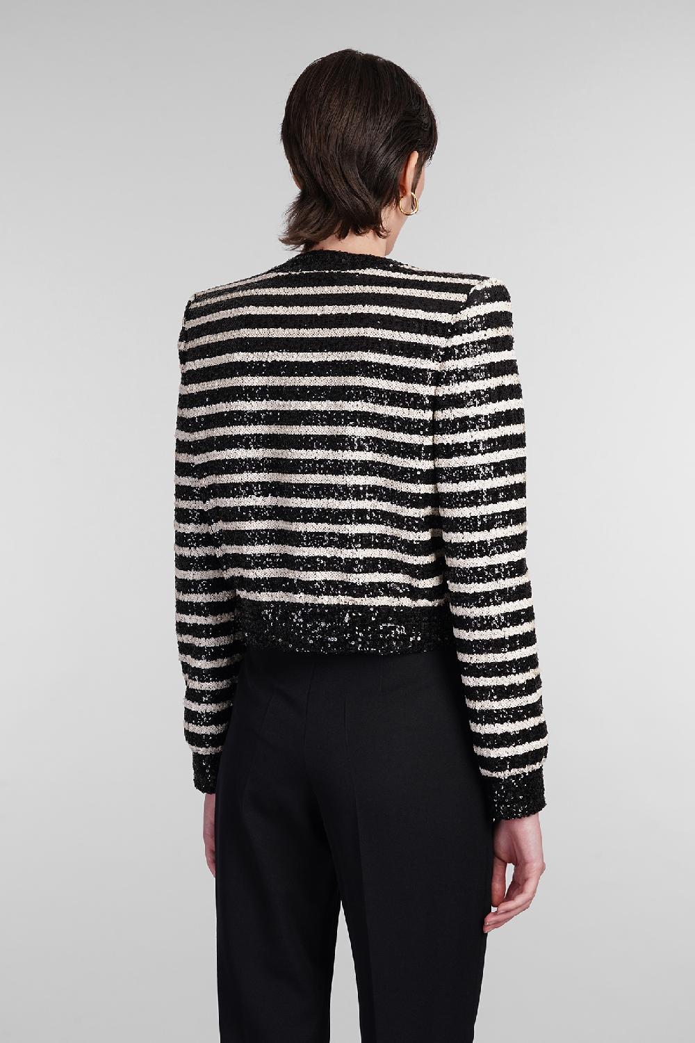 Deliberti Balmain Cardigan in poliestere nero cod. 403033 - Deliberti The Luxury Shopping Soddisfazione Garantita