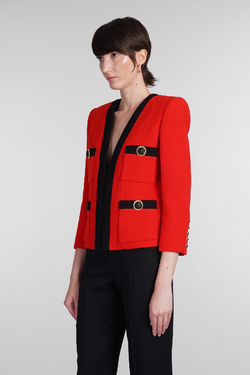 Deliberti Balmain Blazer in lana rossa cod. 403044 - Deliberti The Luxury Shopping Convenienza