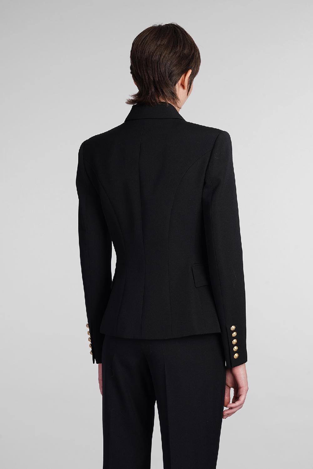 Deliberti Balmain Blazer in lana nera cod. 406839 - Deliberti The Luxury Shopping Offerte