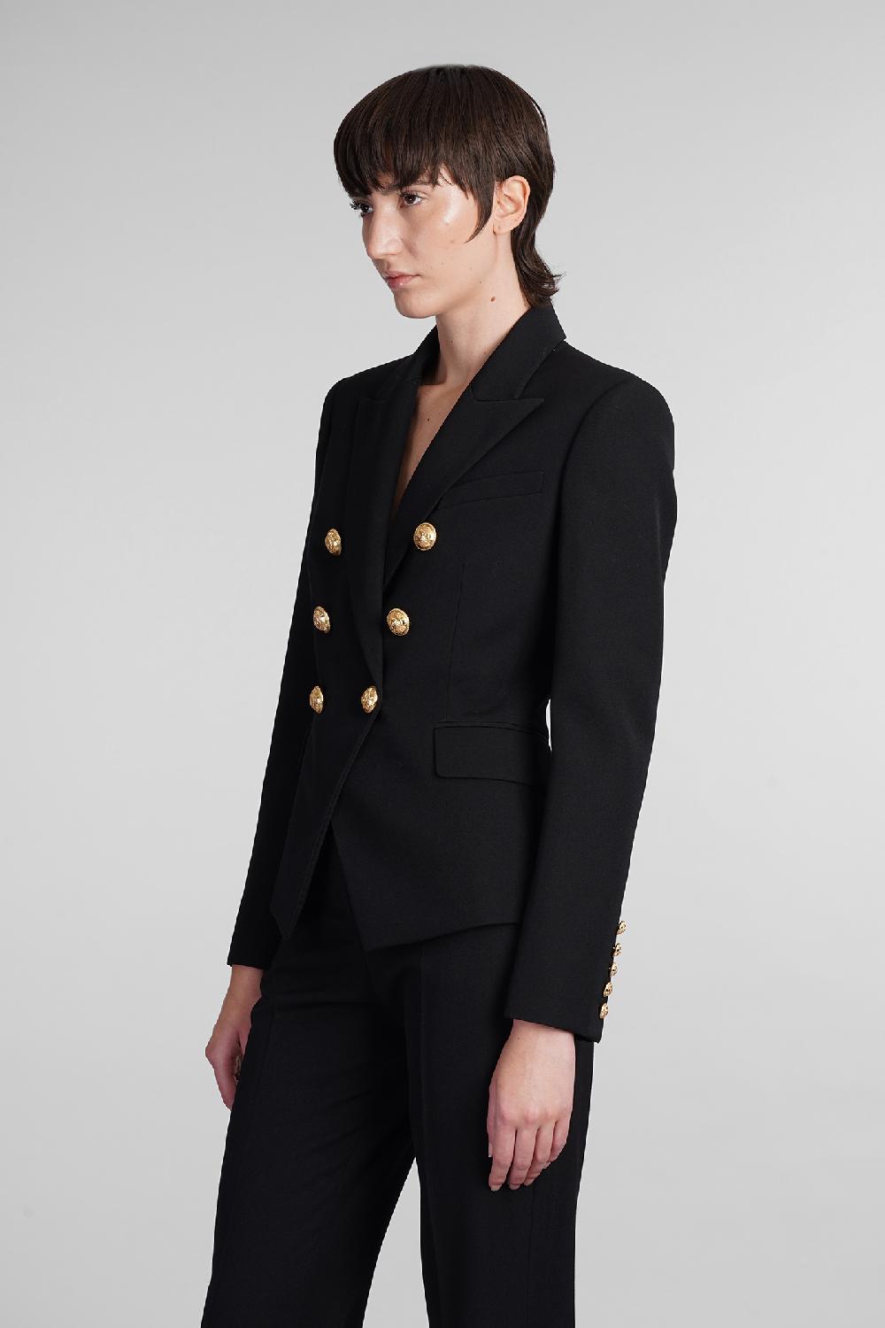 Deliberti Balmain Blazer in lana nera cod. 406839 - Deliberti The Luxury Shopping Offerte