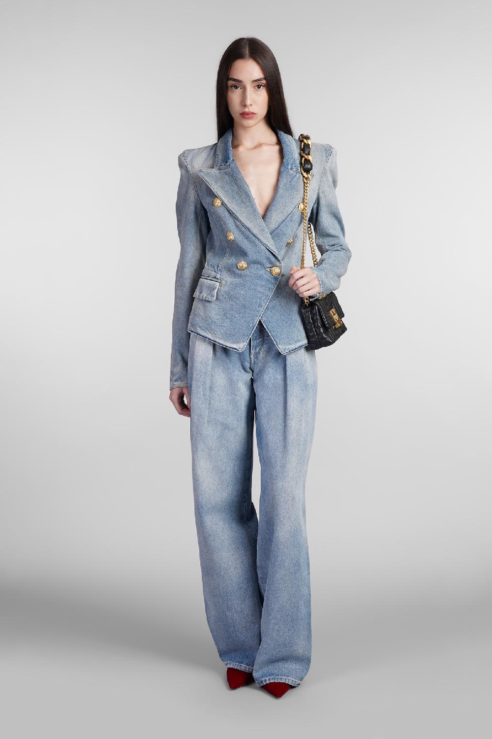 Deliberti Balmain Blazer in cotone blu cod. 406840 - Deliberti The Luxury Shopping Hotsell