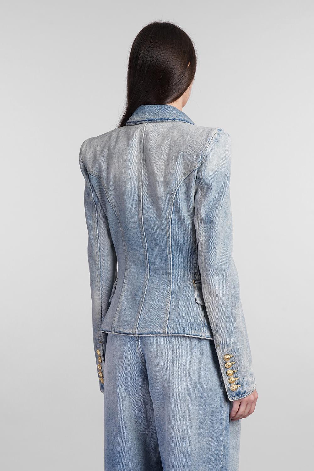 Deliberti Balmain Blazer in cotone blu cod. 406840 - Deliberti The Luxury Shopping Hotsell