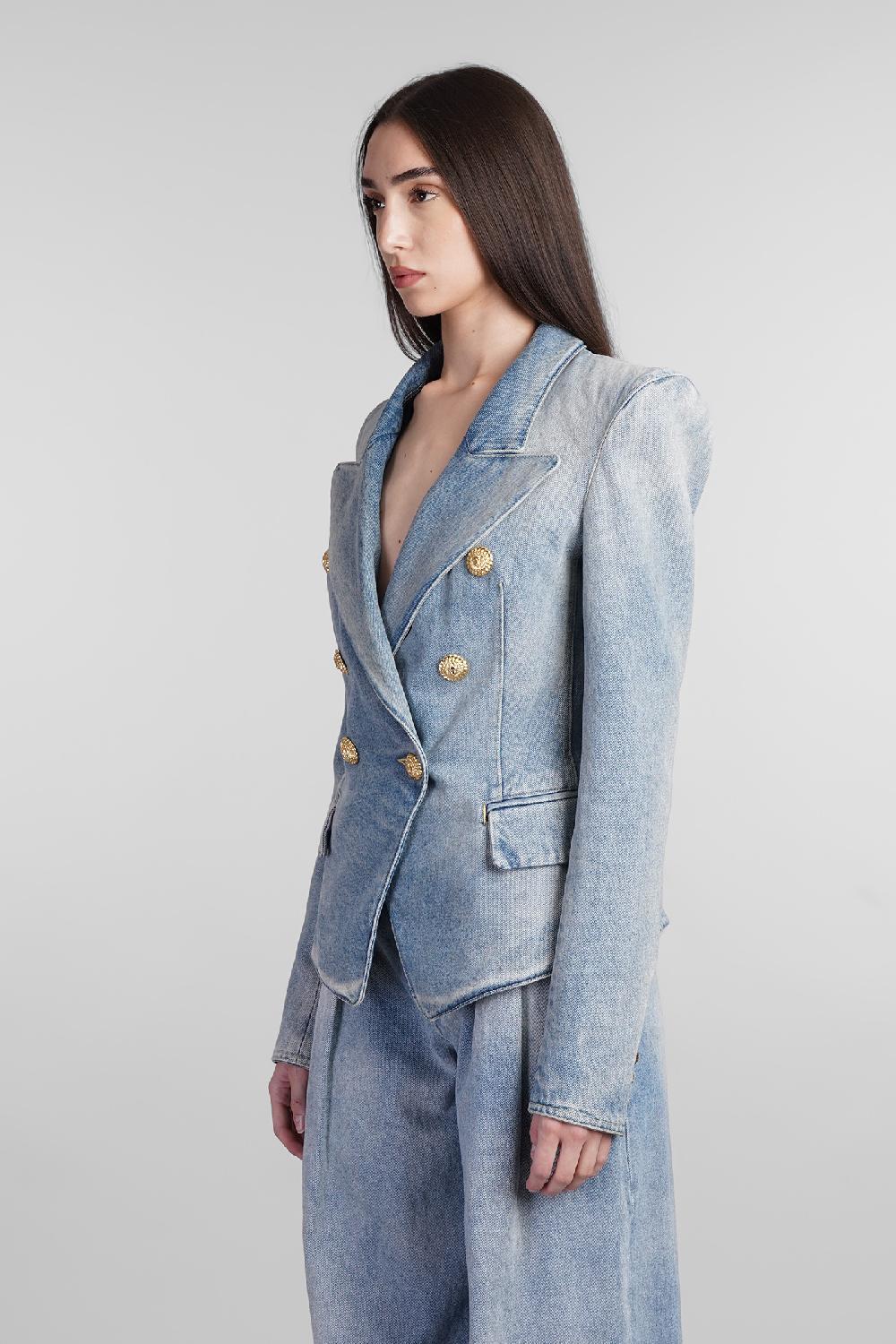 Deliberti Balmain Blazer in cotone blu cod. 406840 - Deliberti The Luxury Shopping Hotsell
