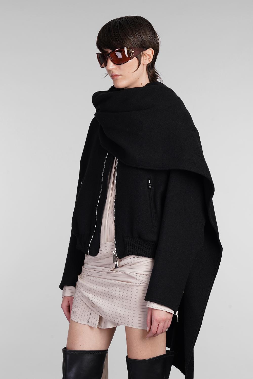 Deliberti Blumarine Bomber in lana nera cod. 403544 - Deliberti The Luxury Shopping Vendite Flash