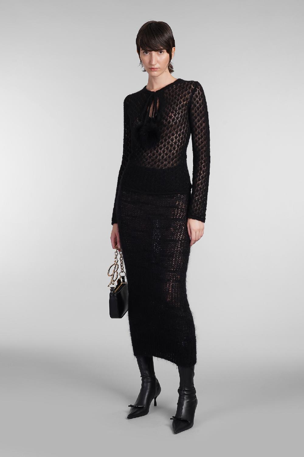Deliberti Blumarine Gonna in lana nera cod. 403550 - Deliberti The Luxury Shopping Nuovo
