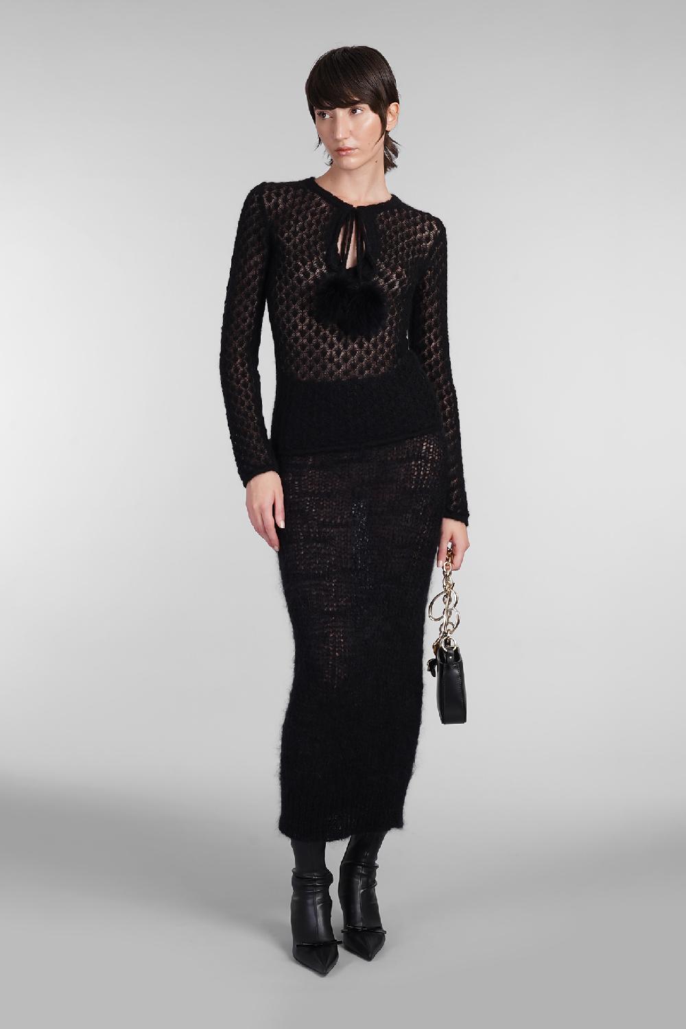 Deliberti Blumarine Maglia in poliammide nera cod. 403557 - Deliberti The Luxury Shopping Pezzi Unici