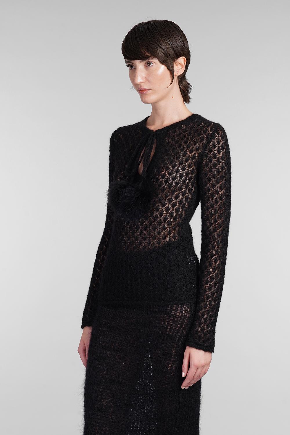 Deliberti Blumarine Maglia in poliammide nera cod. 403557 - Deliberti The Luxury Shopping Pezzi Unici