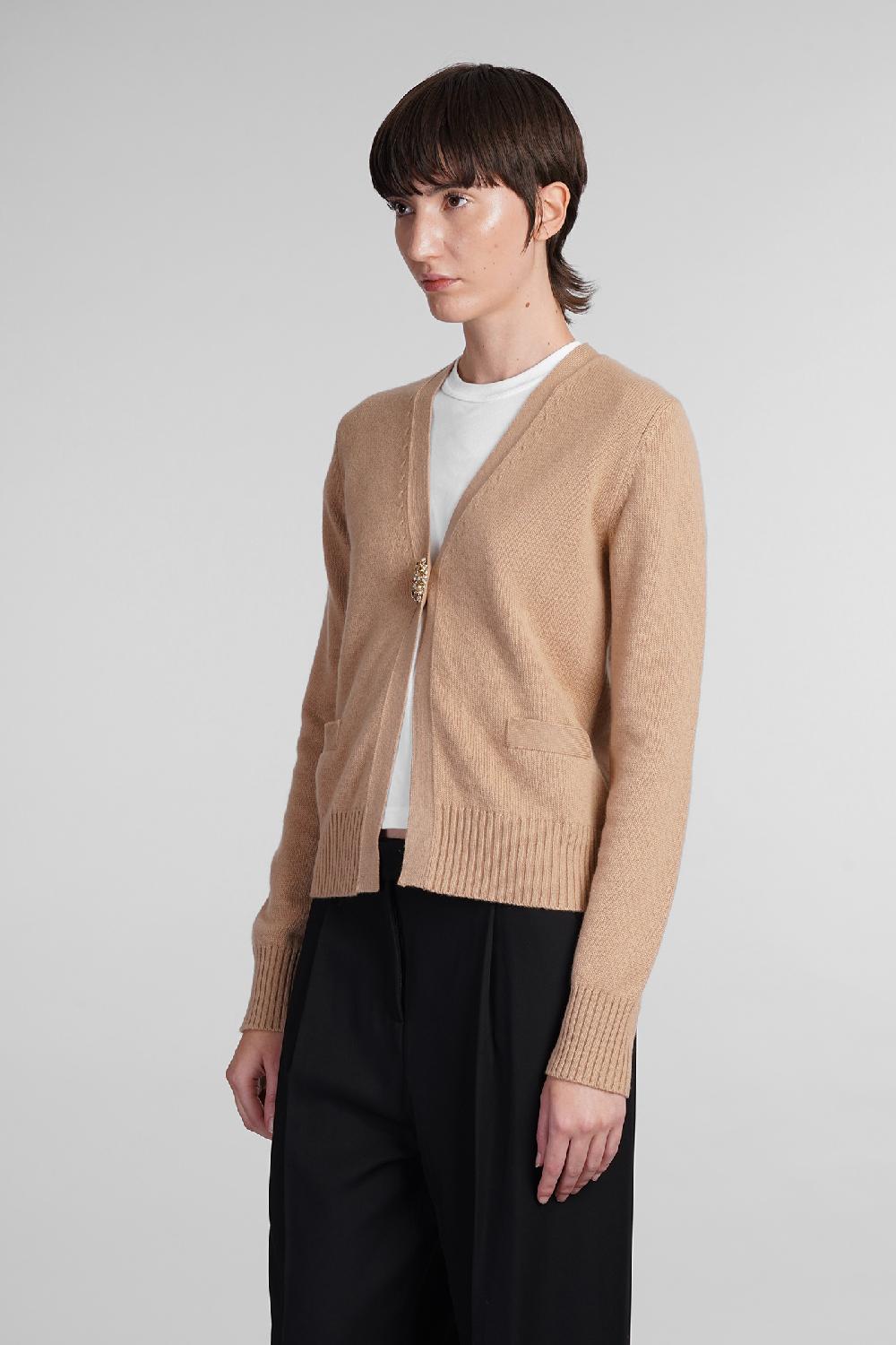 Deliberti Blumarine Cardigan in lana beige cod. 406615 - Deliberti The Luxury Shopping Negozi Online