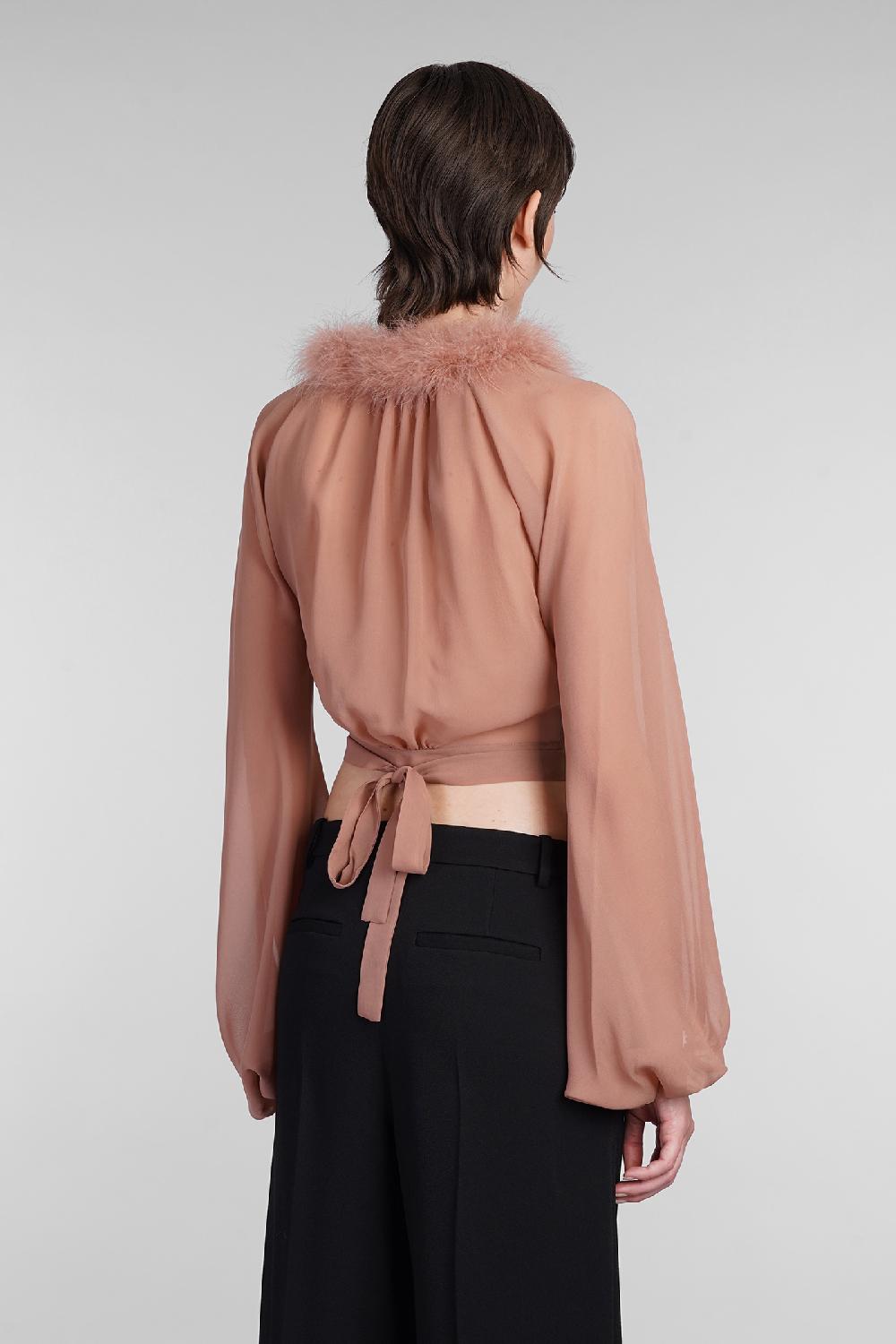 Deliberti Blumarine Blusa in seta rosa cod. 403548 - Deliberti The Luxury Shopping Consegna Veloce