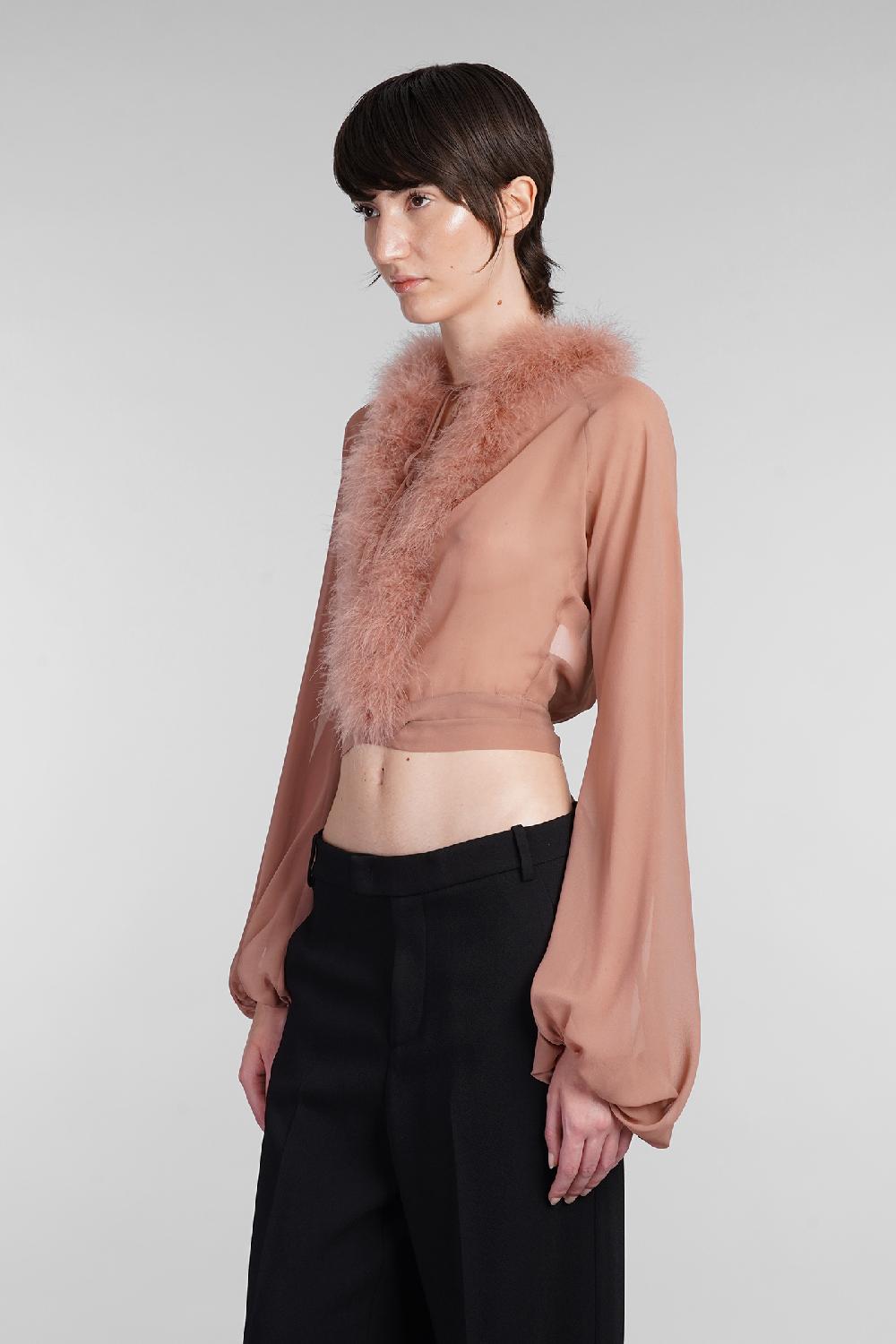 Deliberti Blumarine Blusa in seta rosa cod. 403548 - Deliberti The Luxury Shopping Consegna Veloce
