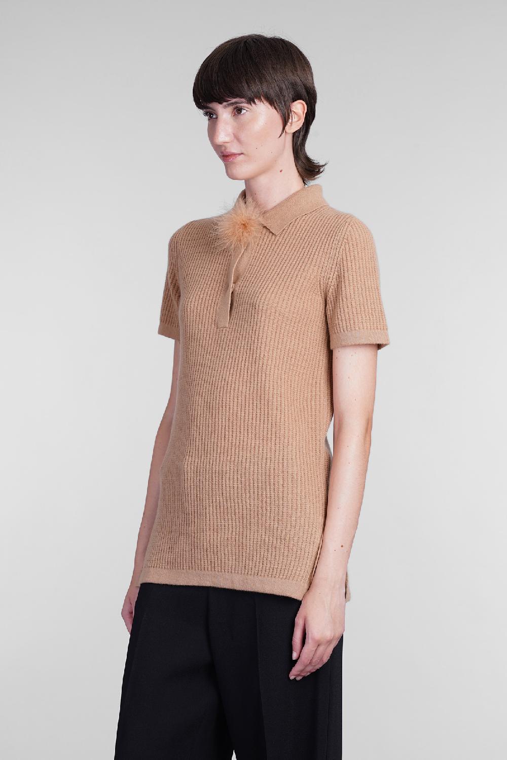 Deliberti Blumarine Polo in lana marrone cod. 403553 - Deliberti The Luxury Shopping Promozione Limitata