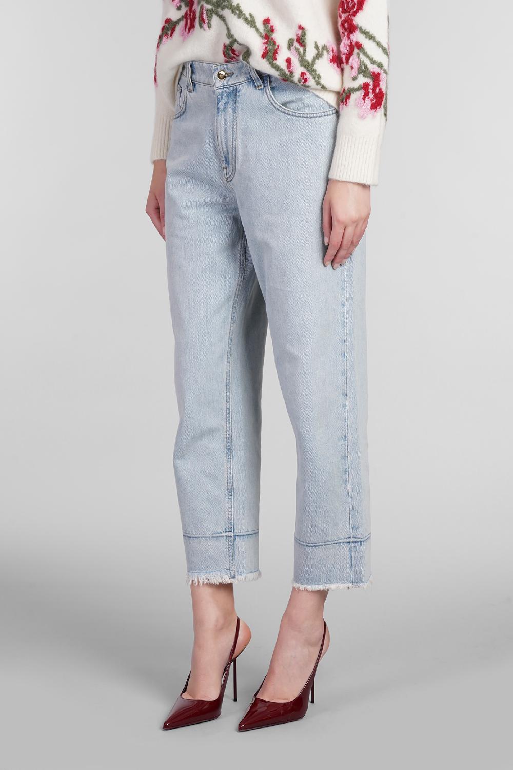 Deliberti Blumarine Jeans in cotone celeste cod. 403551 - Deliberti The Luxury Shopping Shopping Online