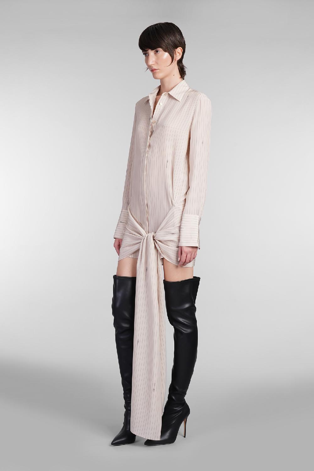 Deliberti Blumarine Abito in seta beige cod. 403547 - Deliberti The Luxury Shopping Sottocosto