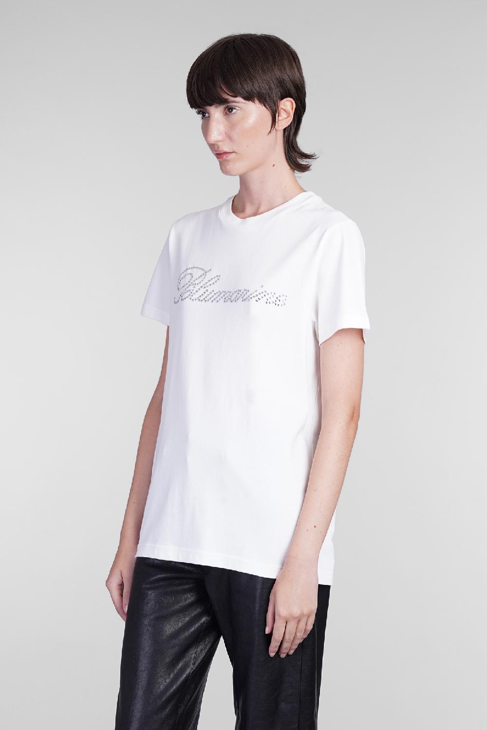 Deliberti Blumarine T-shirt in cotone bianco cod. 403559 - Deliberti The Luxury Shopping Presa
