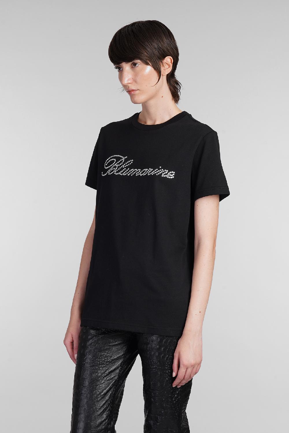 Deliberti Blumarine T-shirt in cotone nero cod. 403560 - Deliberti The Luxury Shopping Sconto