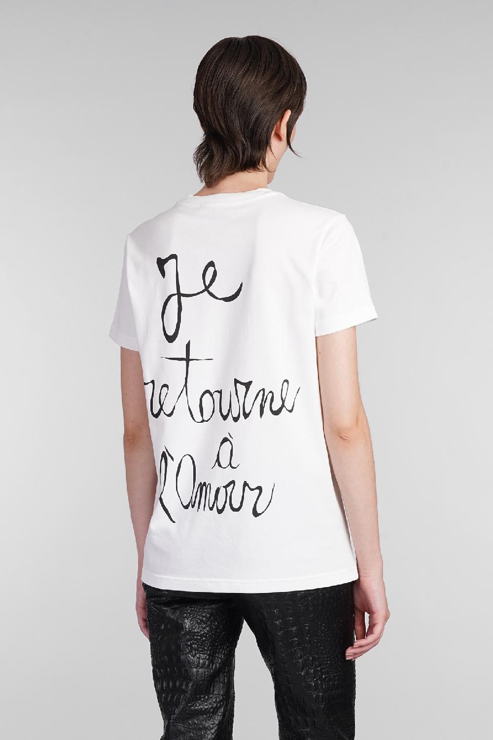 Deliberti Blumarine T-shirt in cotone bianco cod. 403561 - Deliberti The Luxury Shopping Bestseller