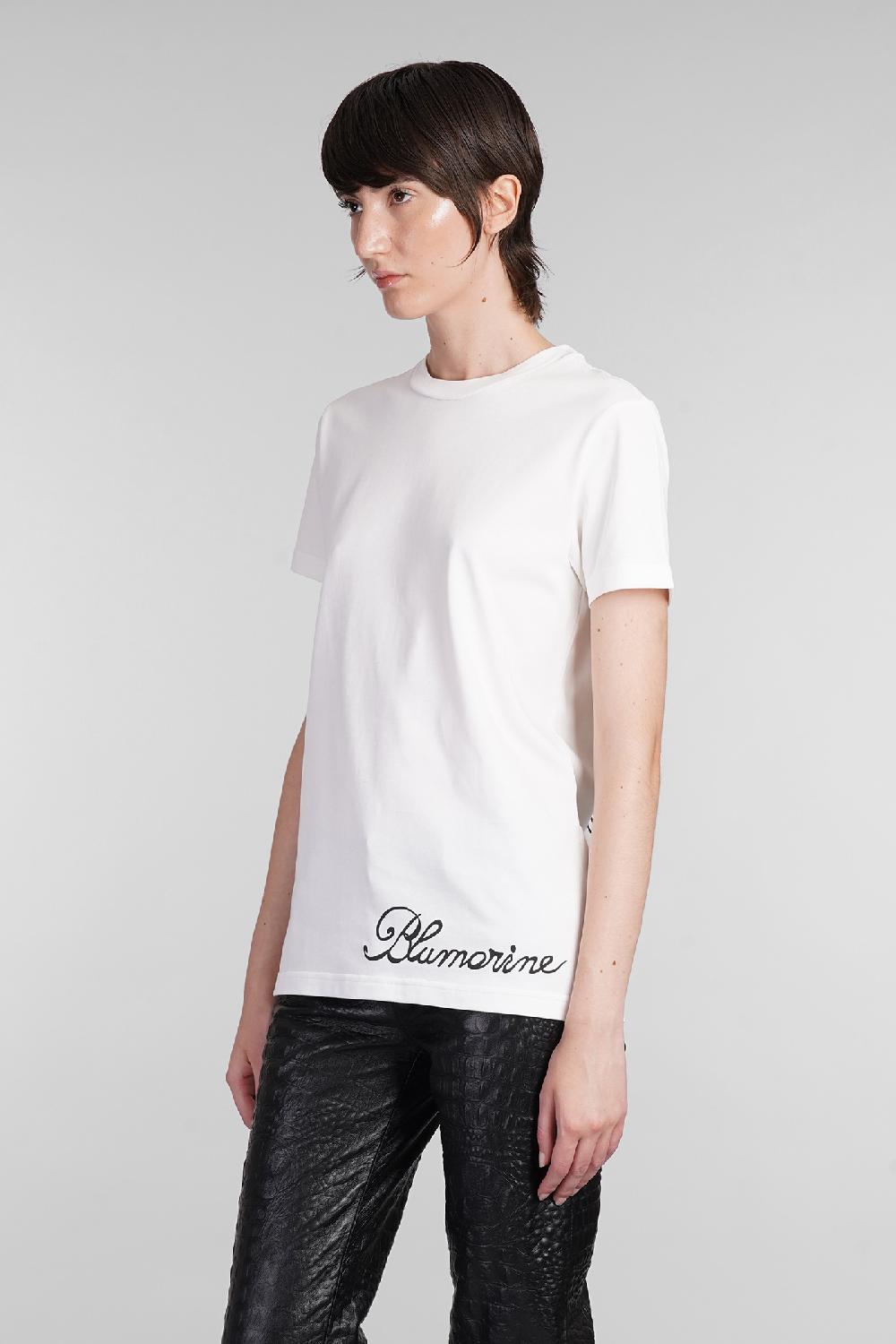 Deliberti Blumarine T-shirt in cotone bianco cod. 403561 - Deliberti The Luxury Shopping Bestseller