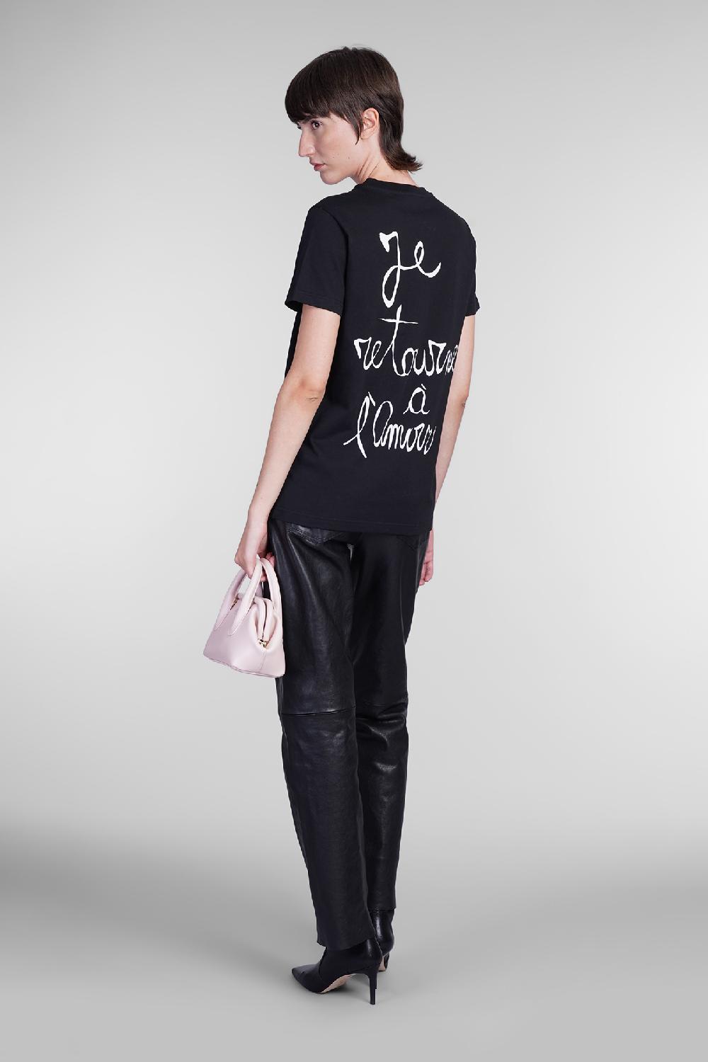 Deliberti Blumarine T-shirt in cotone nero cod. 403562 - Deliberti The Luxury Shopping Economico