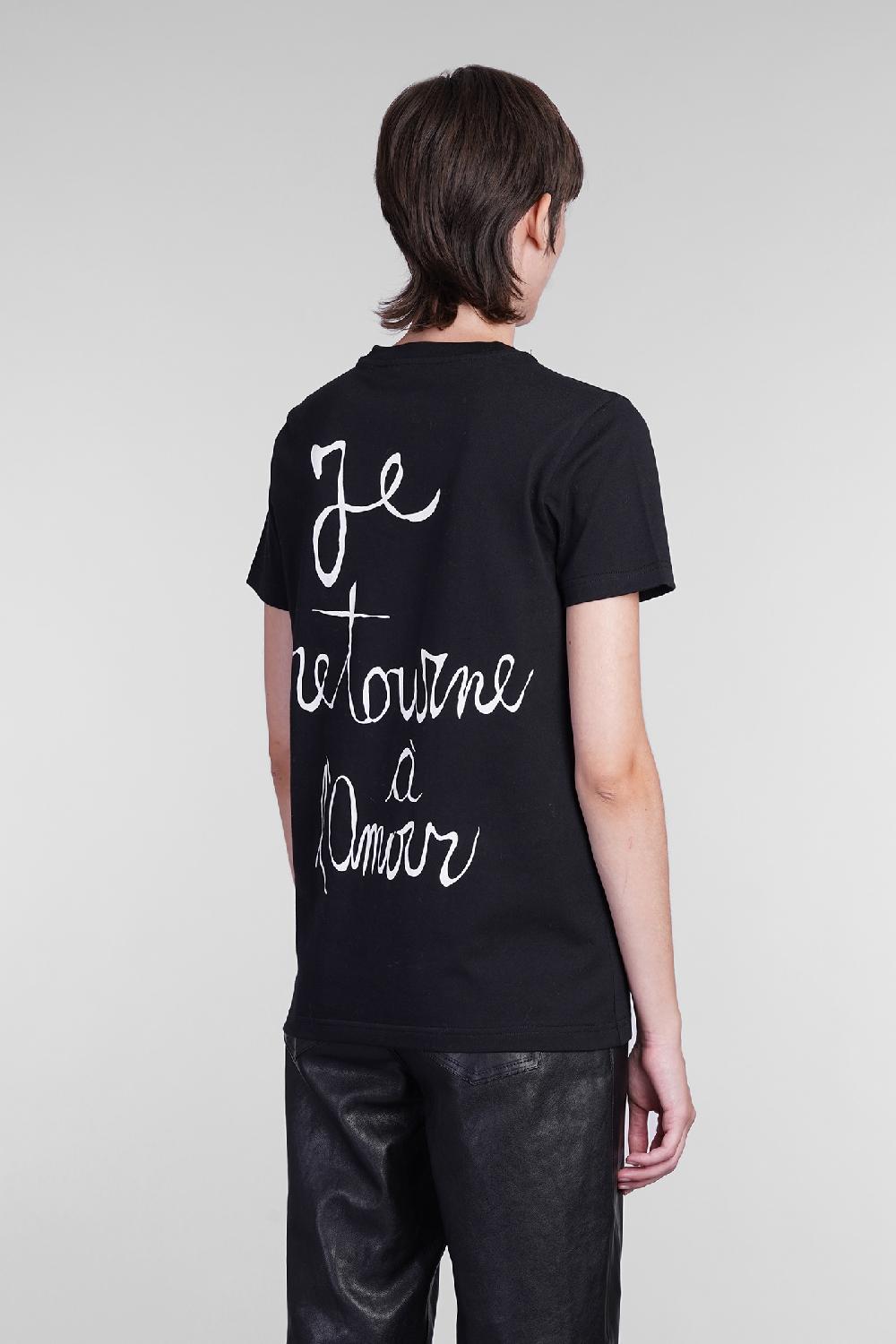Deliberti Blumarine T-shirt in cotone nero cod. 403562 - Deliberti The Luxury Shopping Economico