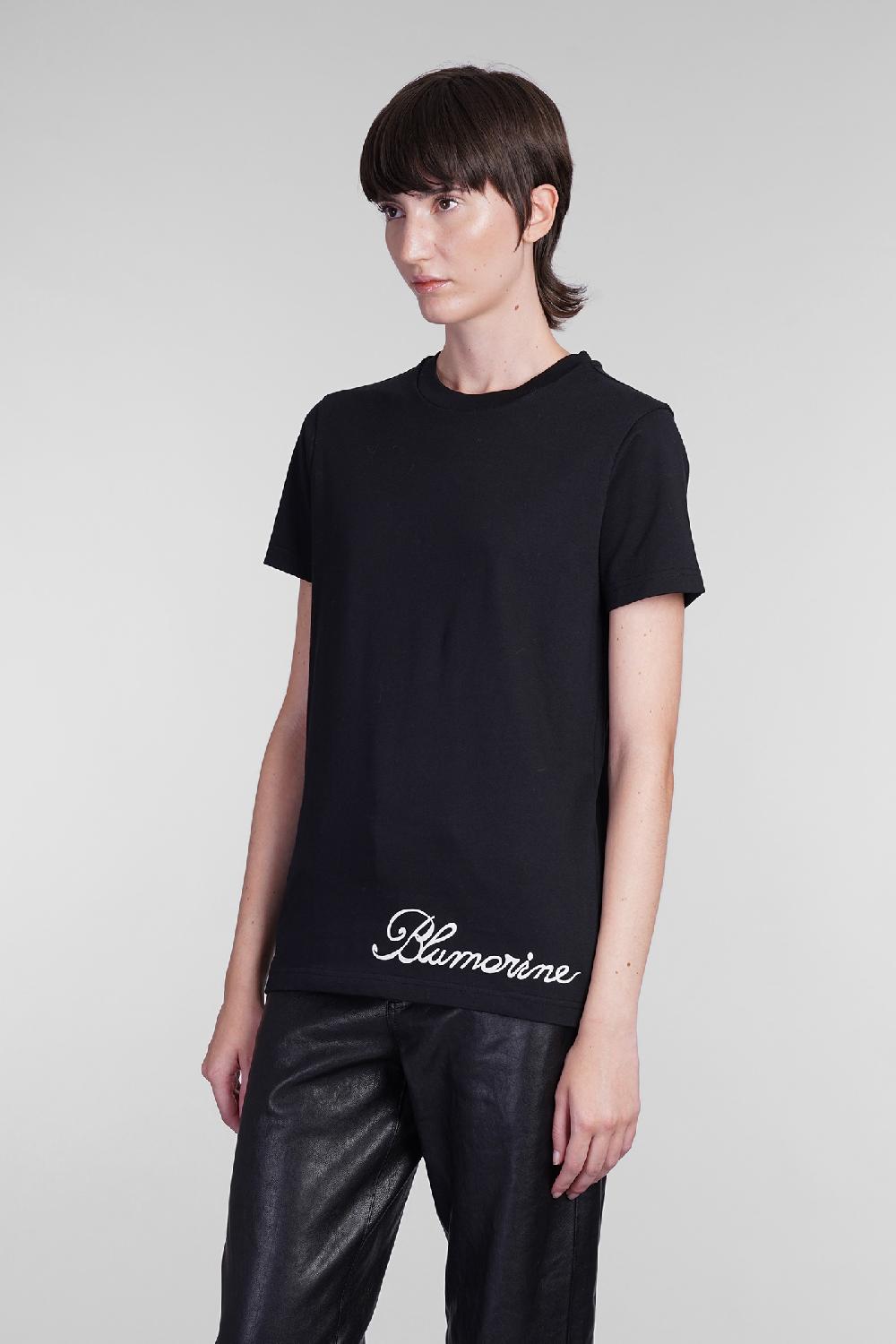 Deliberti Blumarine T-shirt in cotone nero cod. 403562 - Deliberti The Luxury Shopping Economico