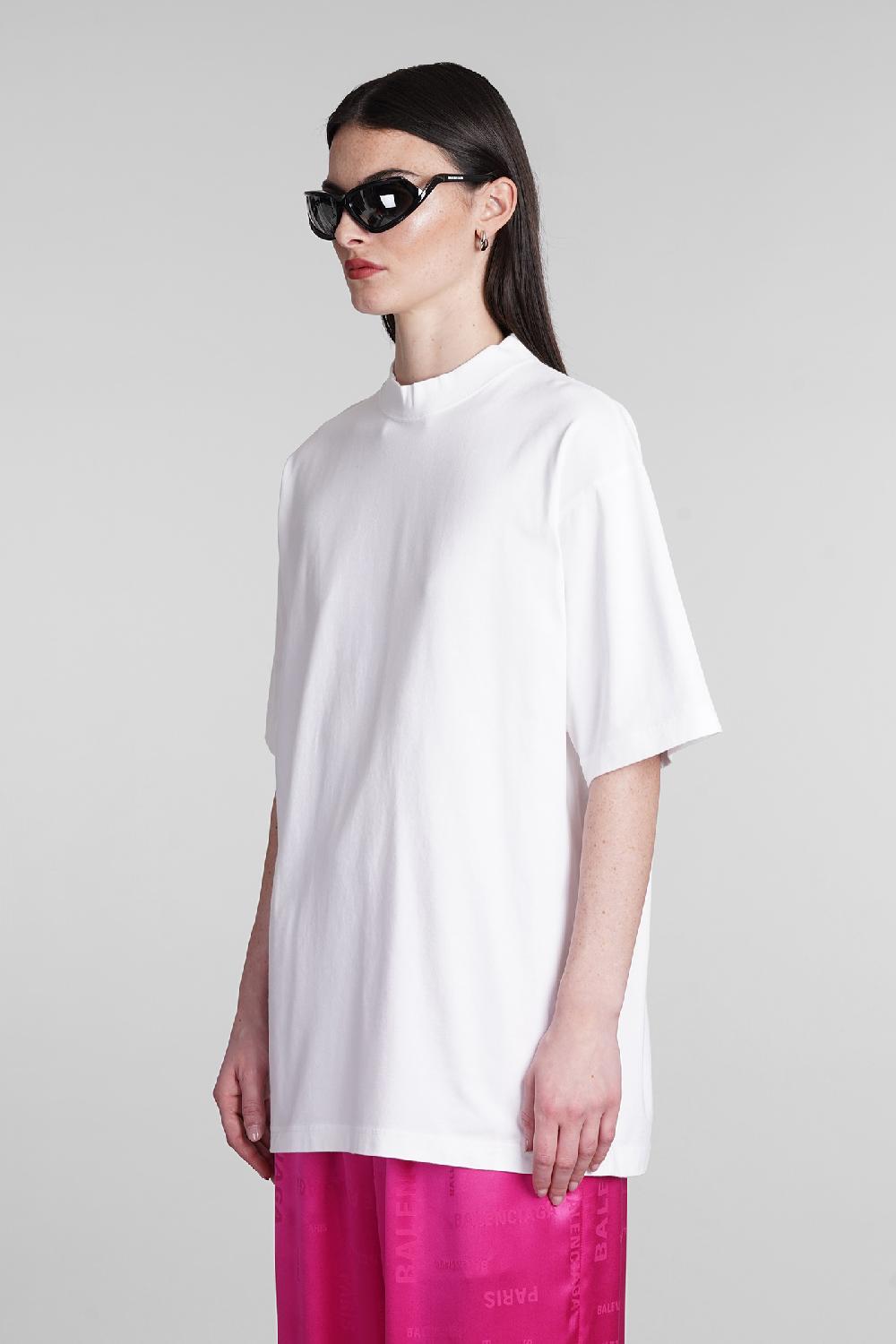 Deliberti Balenciaga T-shirt in cotone bianco cod. 394992 - Deliberti The Luxury Shopping Offerte