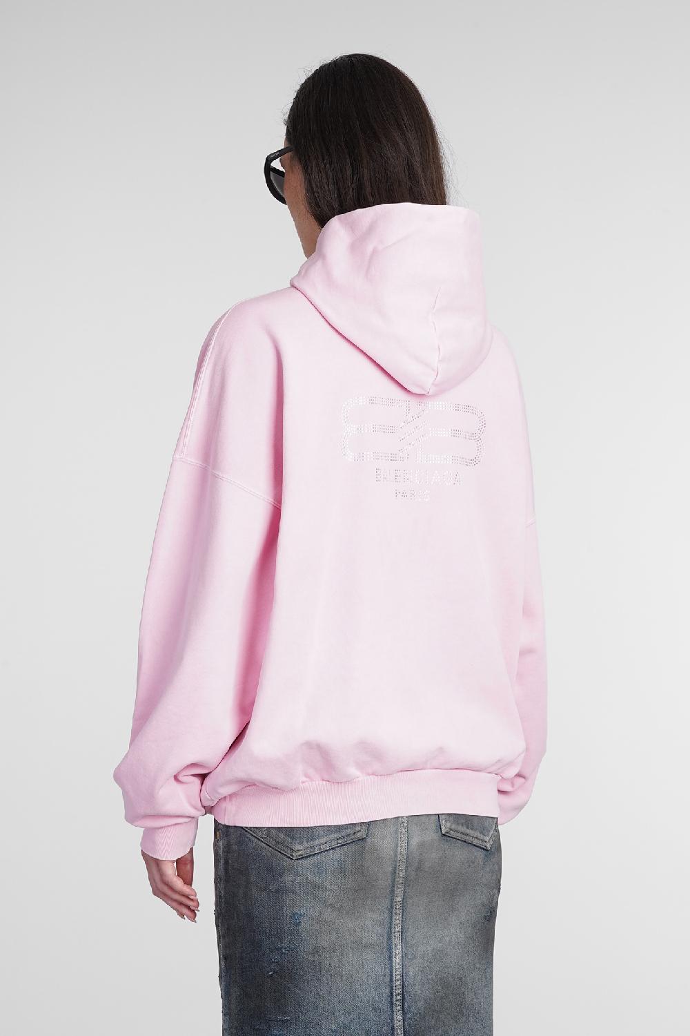 Deliberti Balenciaga Felpa in cotone rosa cod. 386201 - Deliberti The Luxury Shopping Vendita Calda