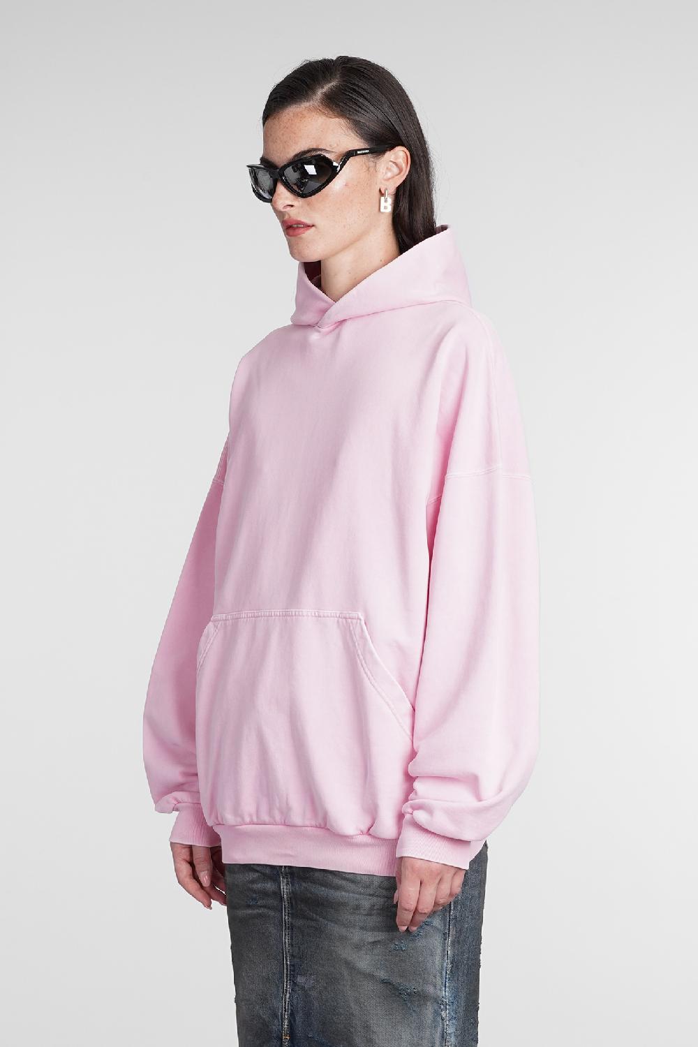 Deliberti Balenciaga Felpa in cotone rosa cod. 386201 - Deliberti The Luxury Shopping Vendita Calda