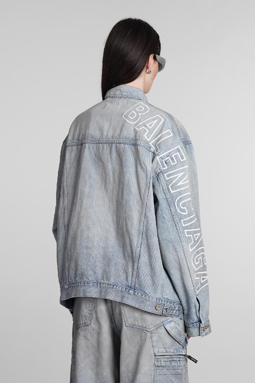 Deliberti Balenciaga Giacche denim in cotone blu cod. 395006 - Deliberti The Luxury Shopping I Più Venduti