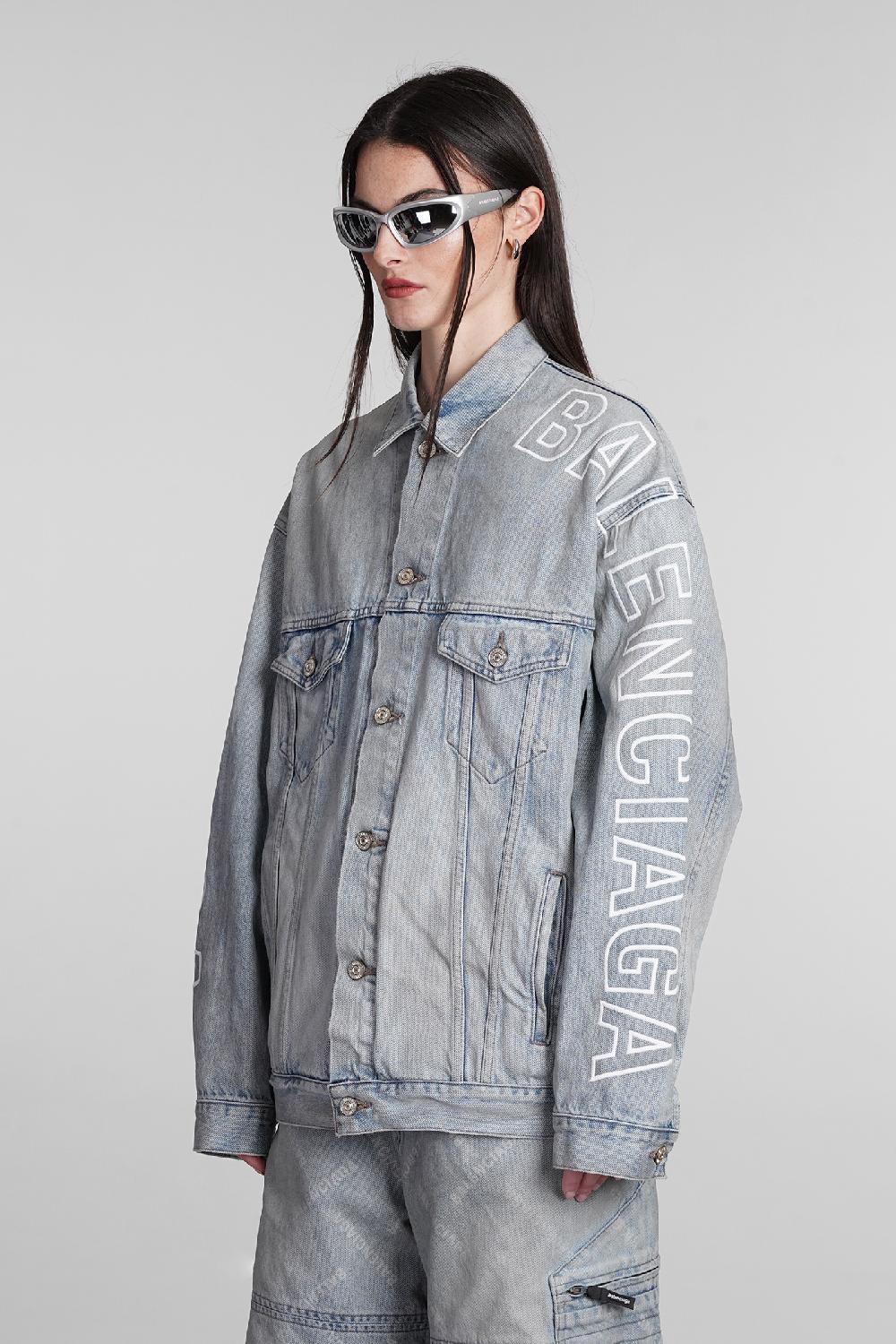 Deliberti Balenciaga Giacche denim in cotone blu cod. 395006 - Deliberti The Luxury Shopping I Più Venduti