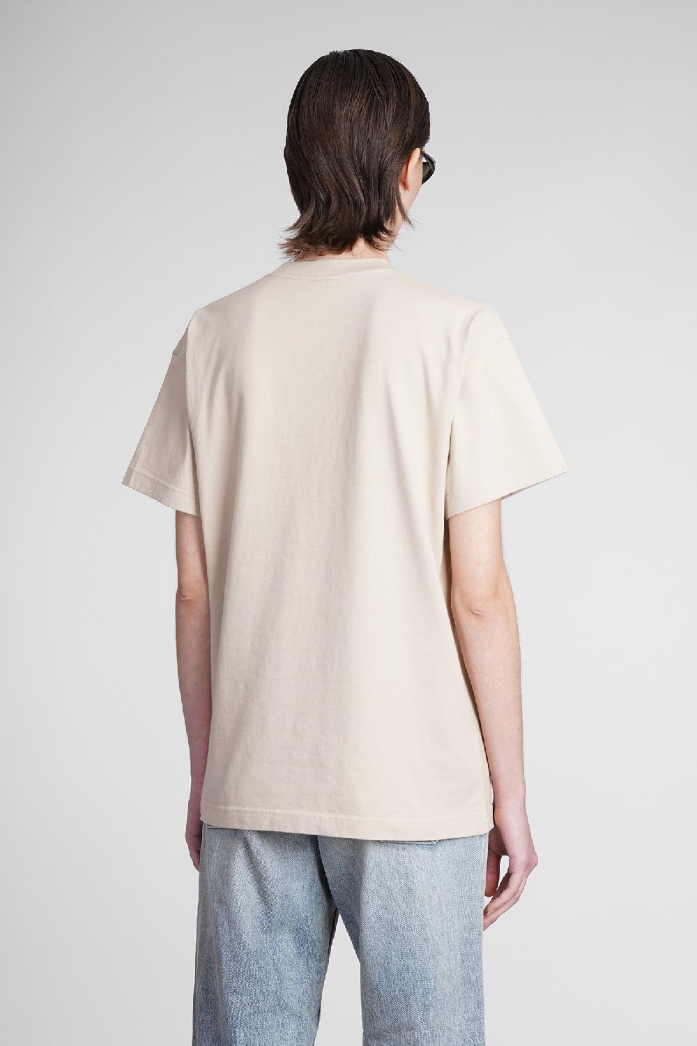Deliberti Balenciaga T-shirt in cotone beige cod. 371692 - Deliberti The Luxury Shopping Negozio