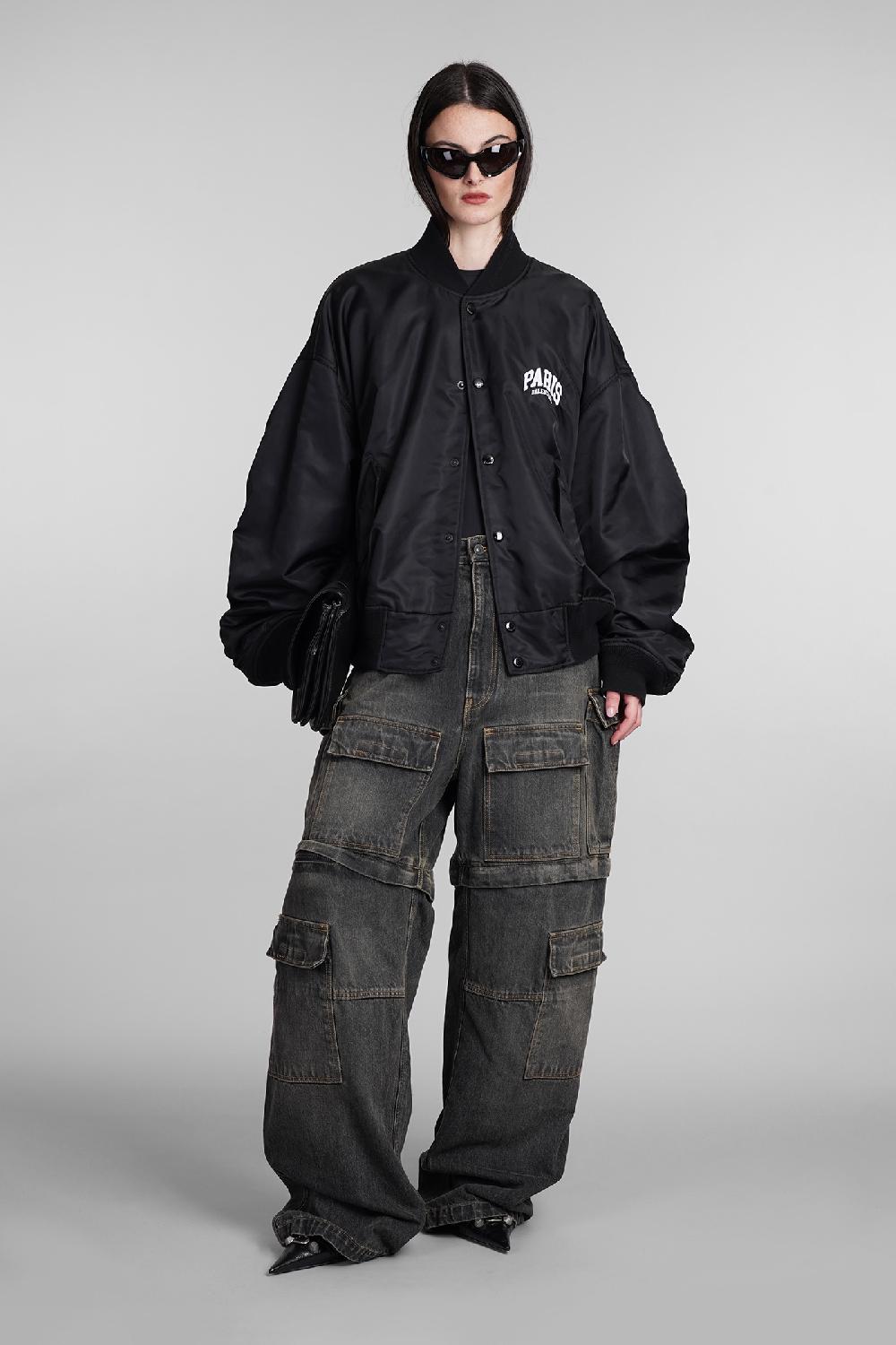 Deliberti Balenciaga Bomber in poliammide nera cod. 394986 - Deliberti The Luxury Shopping In Saldo