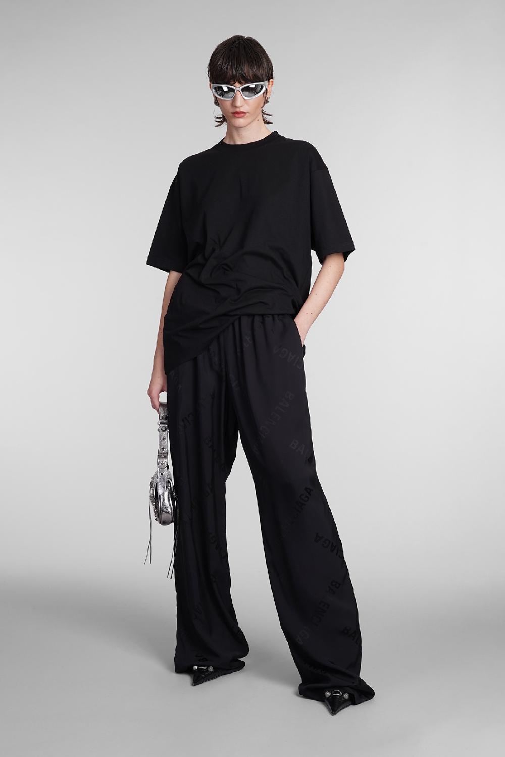 Deliberti Balenciaga T-shirt in cotone nero cod. 393398 - Deliberti The Luxury Shopping 2025