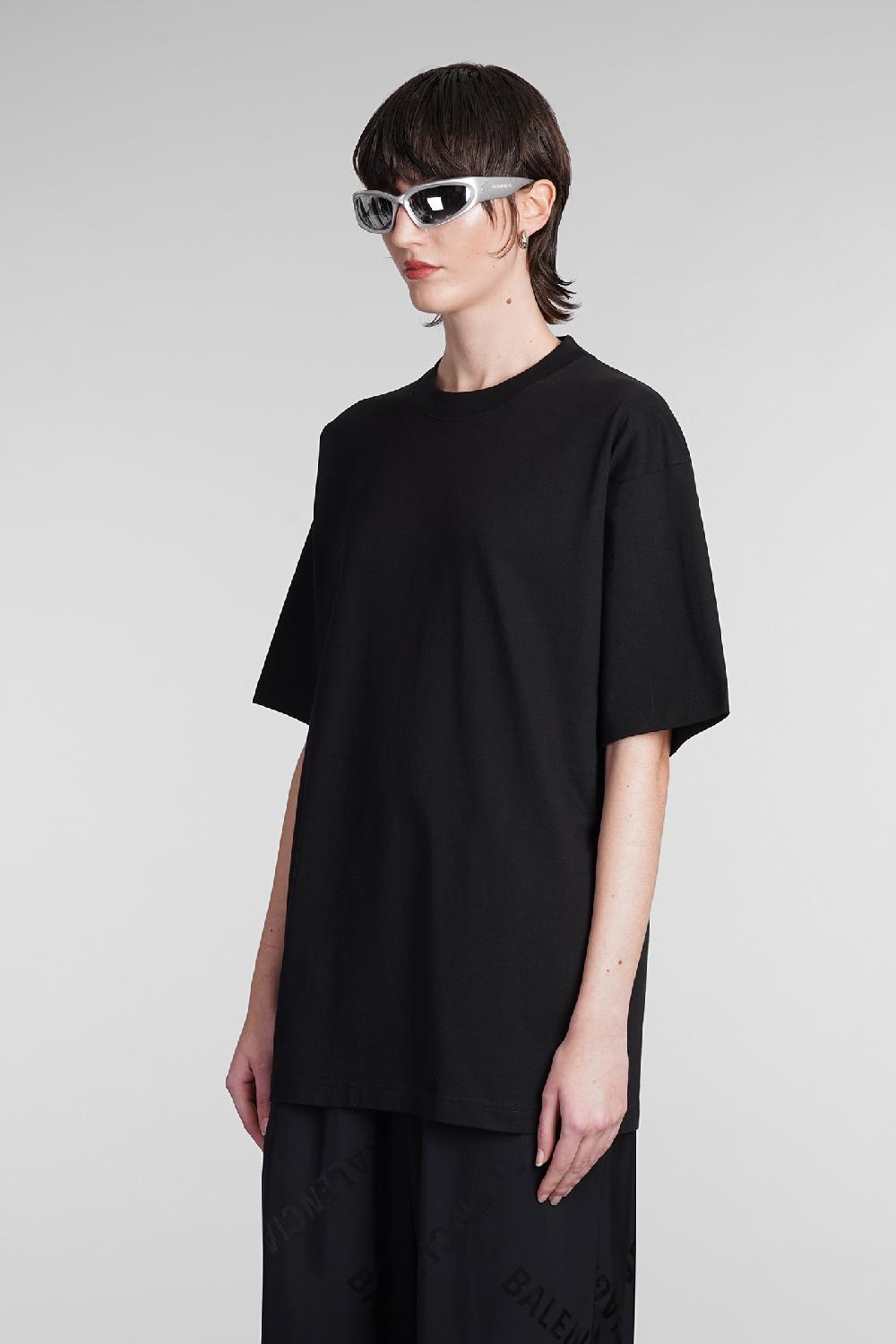 Deliberti Balenciaga T-shirt in cotone nero cod. 393398 - Deliberti The Luxury Shopping 2025