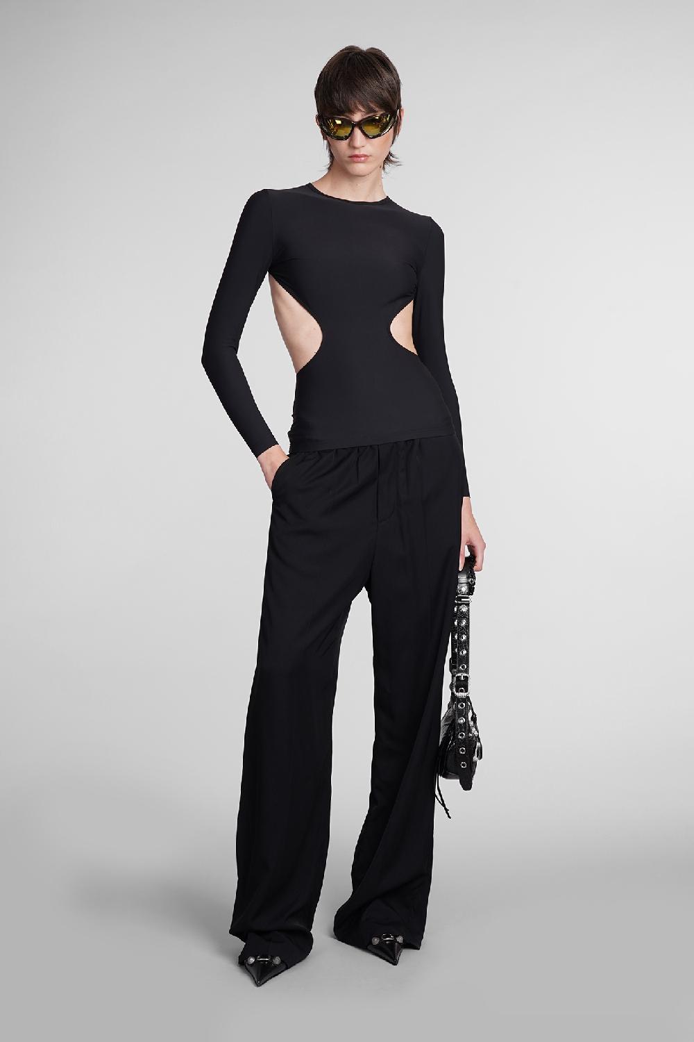 Deliberti Balenciaga Topwear in nylon nero cod. 398894 - Deliberti The Luxury Shopping Italia