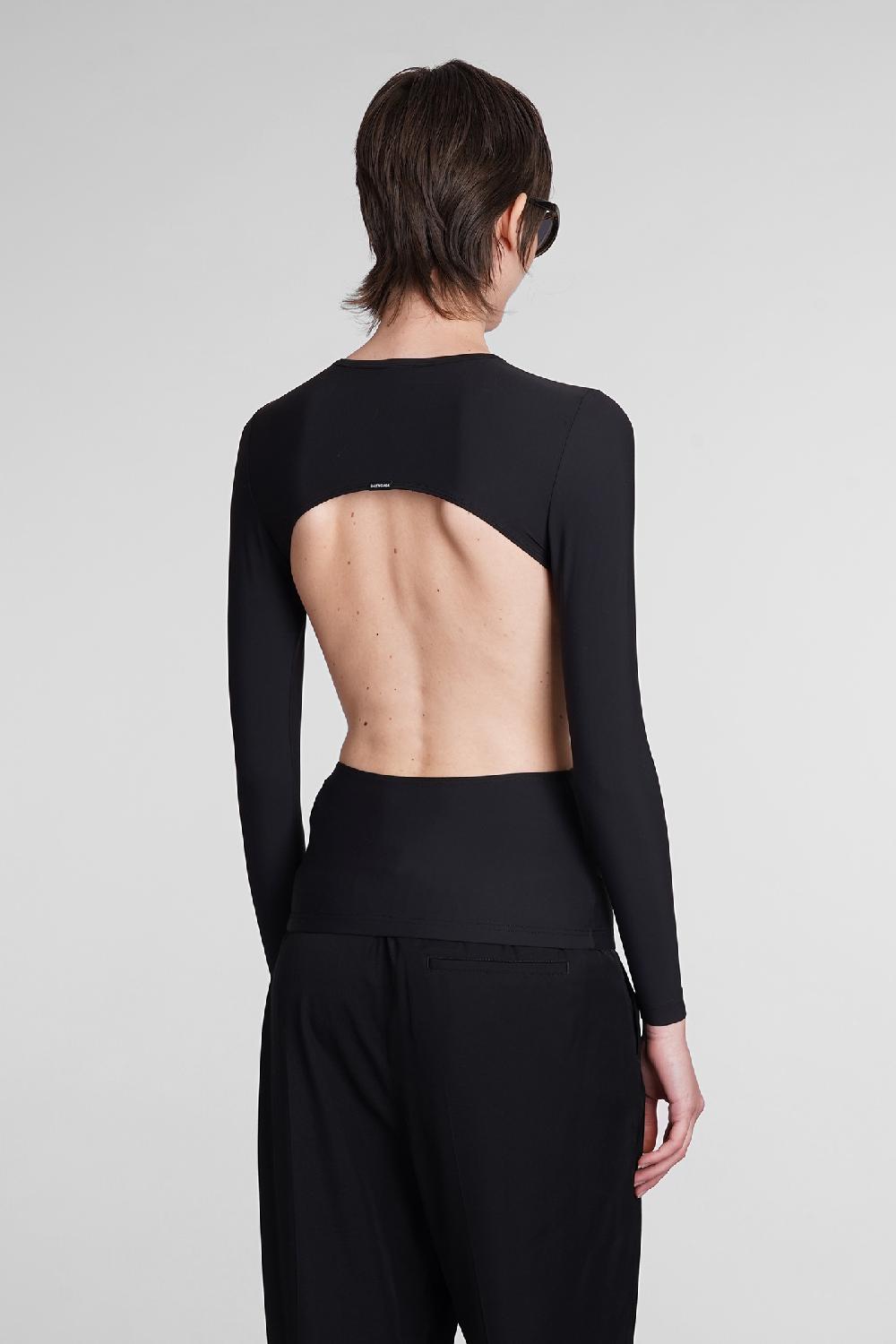 Deliberti Balenciaga Topwear in nylon nero cod. 398894 - Deliberti The Luxury Shopping Italia