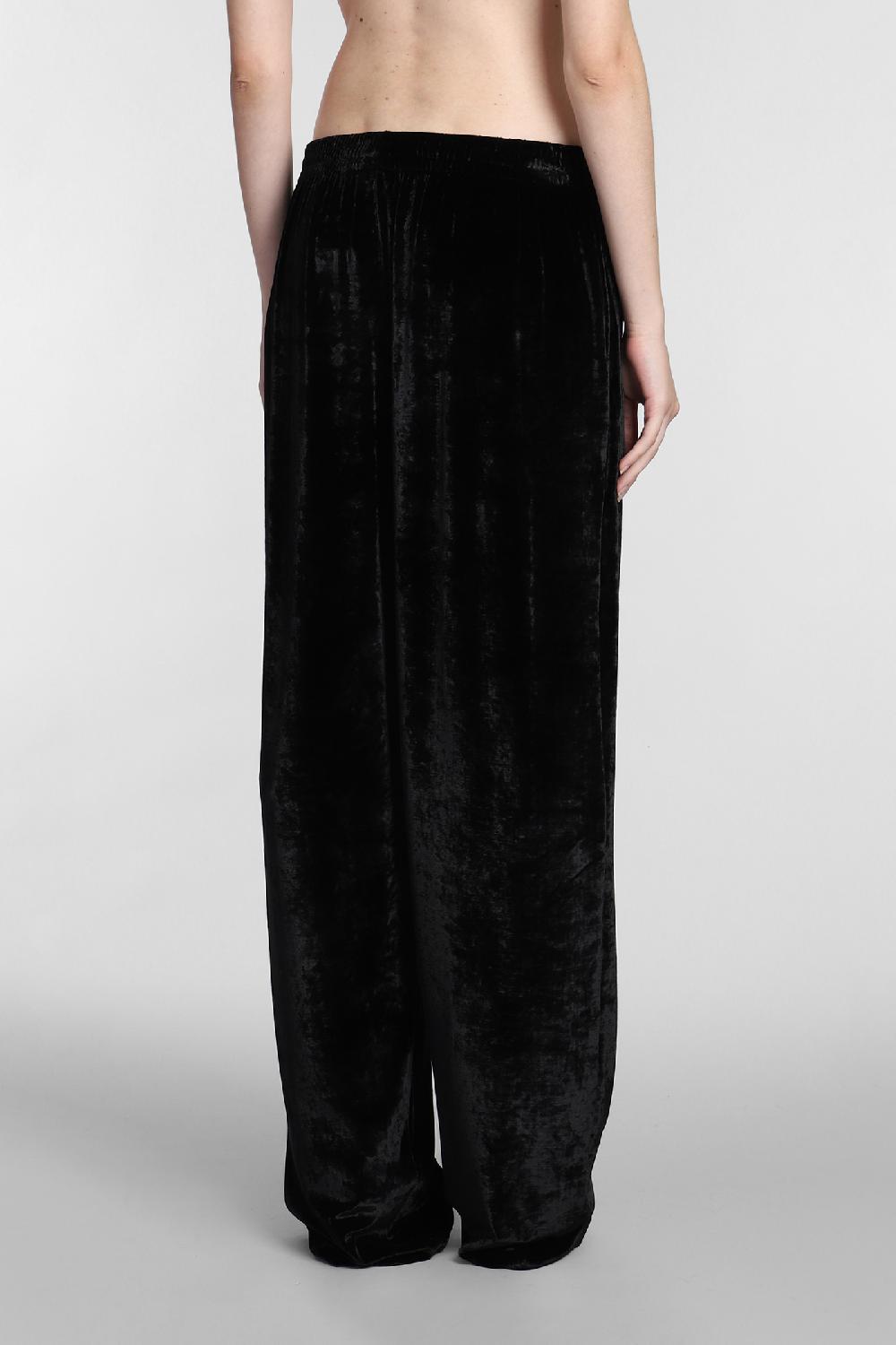Deliberti Balenciaga Pantalone in viscosa nera cod. 381732 - Deliberti The Luxury Shopping Fino al 60% di sconto
