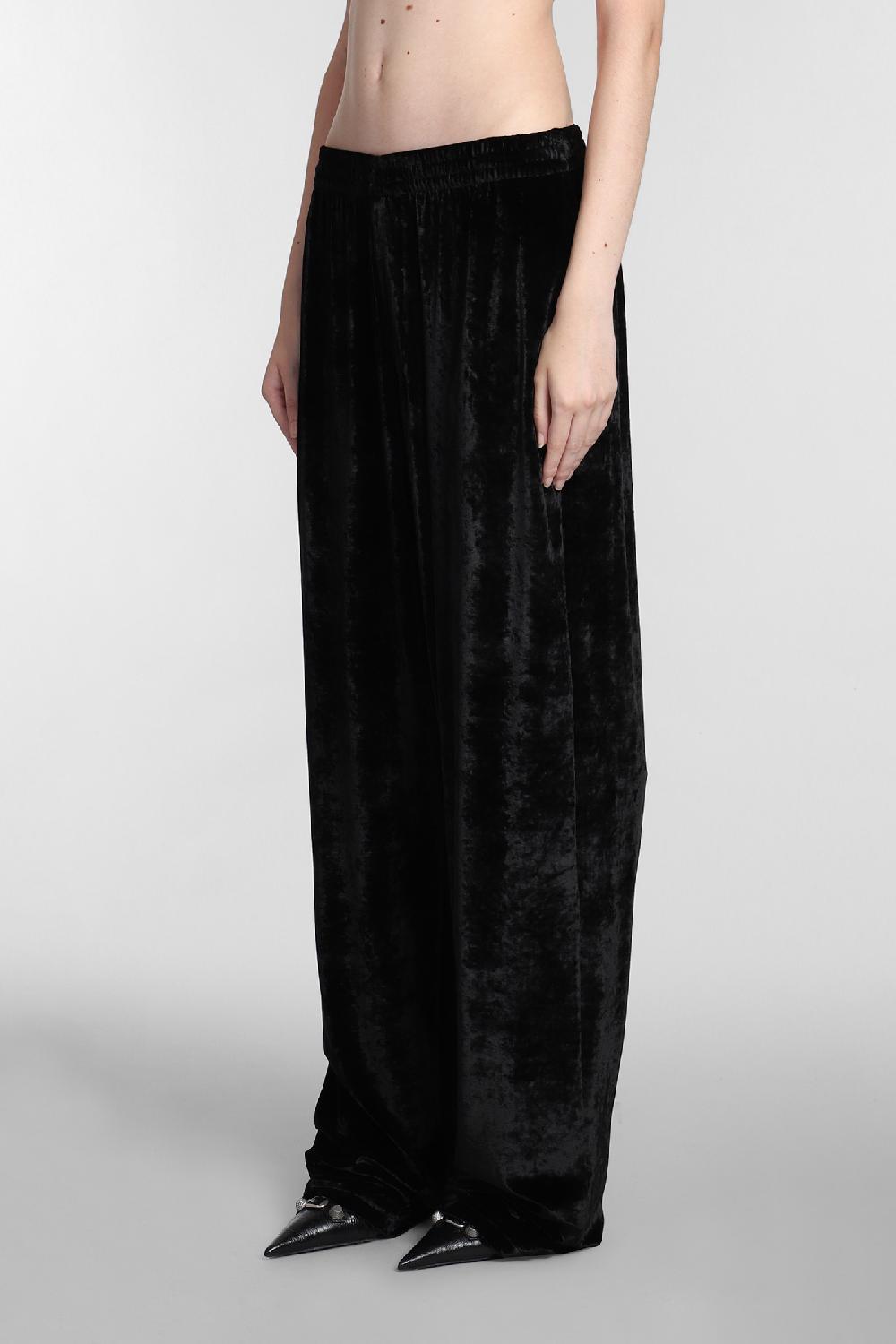 Deliberti Balenciaga Pantalone in viscosa nera cod. 381732 - Deliberti The Luxury Shopping Fino al 60% di sconto