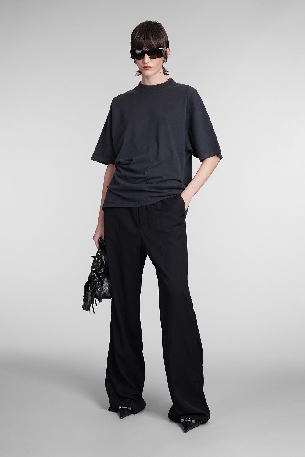 Deliberti Balenciaga T-shirt in cotone nero cod. 393402 - Deliberti The Luxury Shopping In Linea