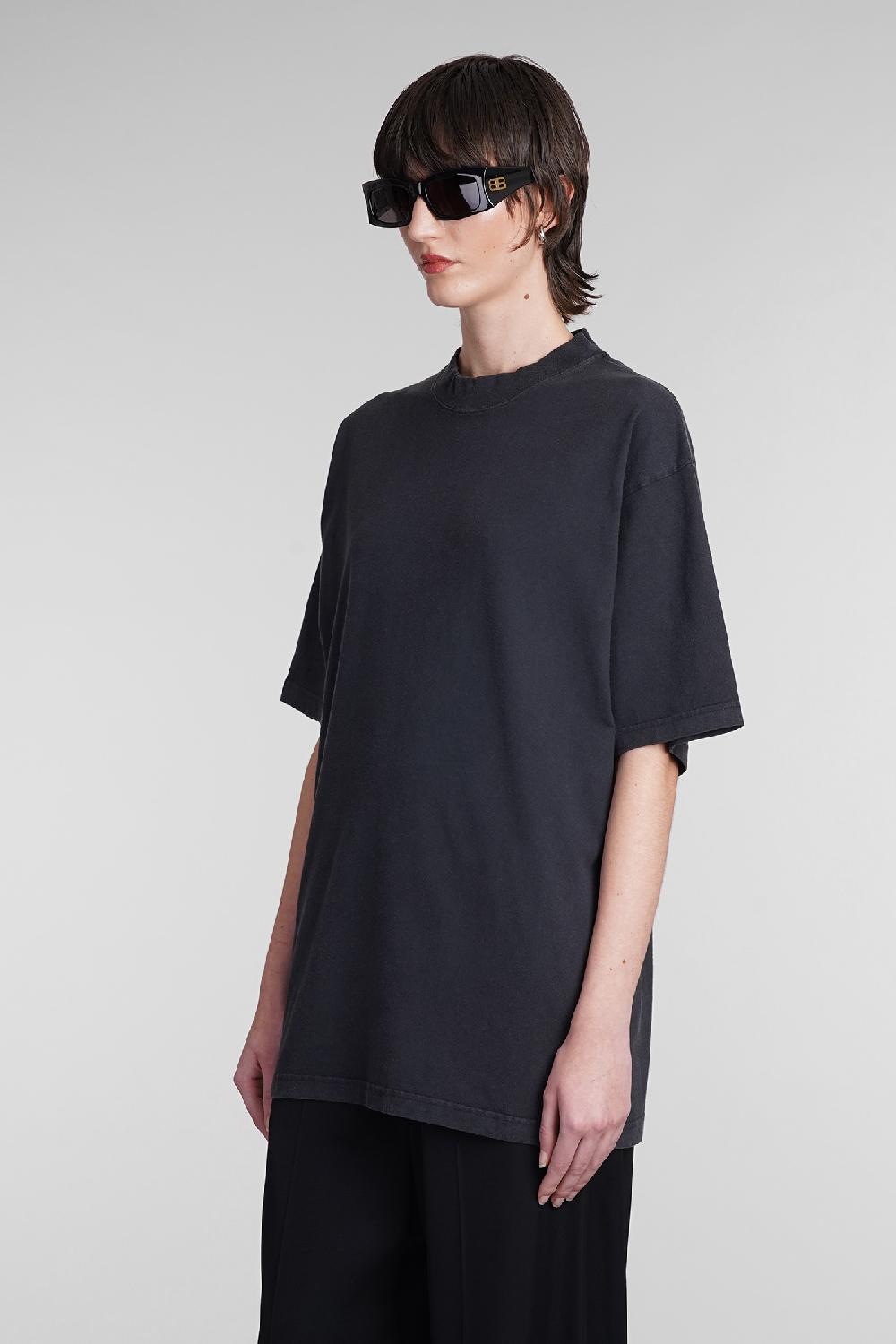 Deliberti Balenciaga T-shirt in cotone nero cod. 393402 - Deliberti The Luxury Shopping In Linea