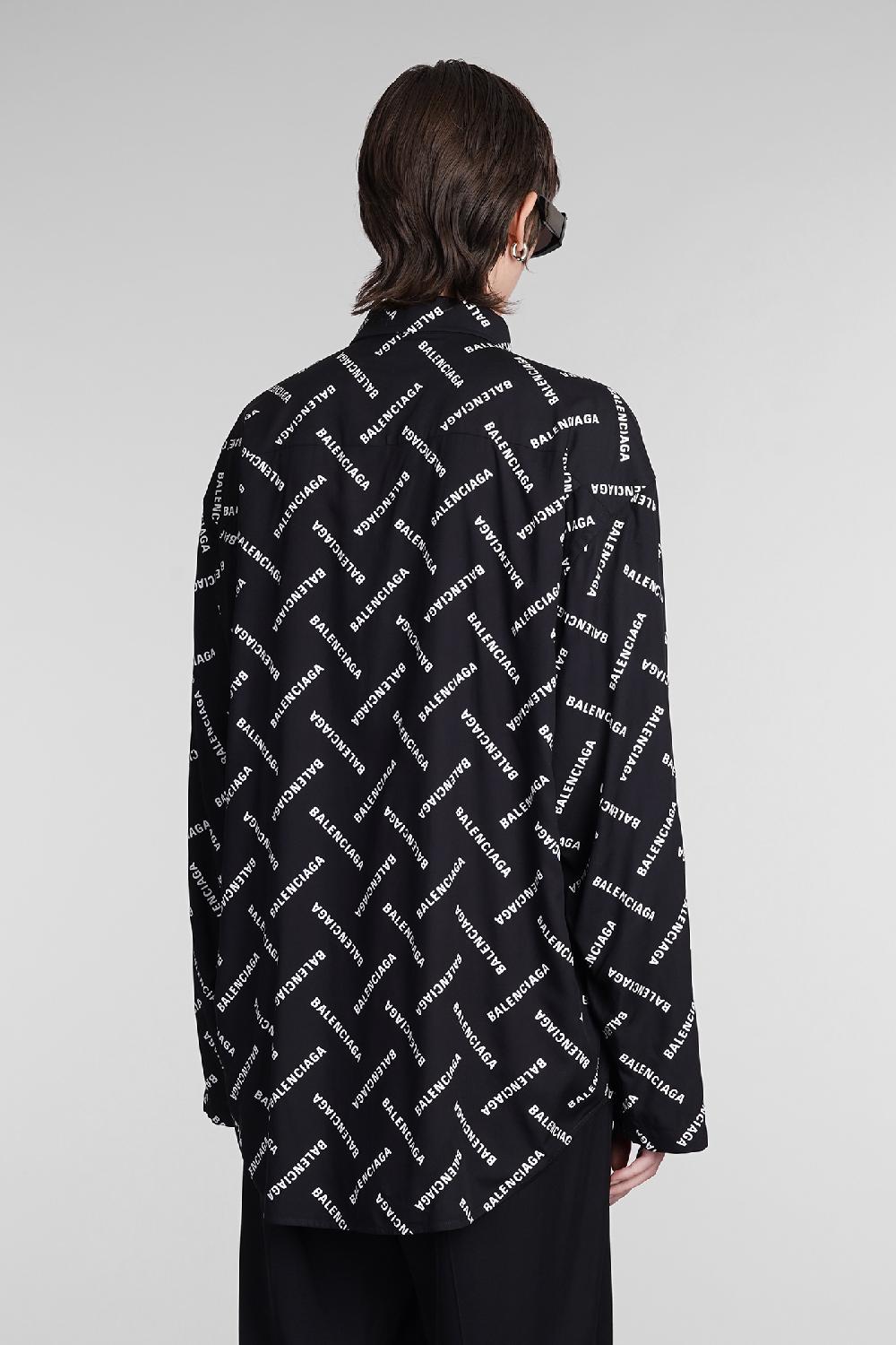 Deliberti Balenciaga Camicia in viscosa nera cod. 393396 - Deliberti The Luxury Shopping Nuovo