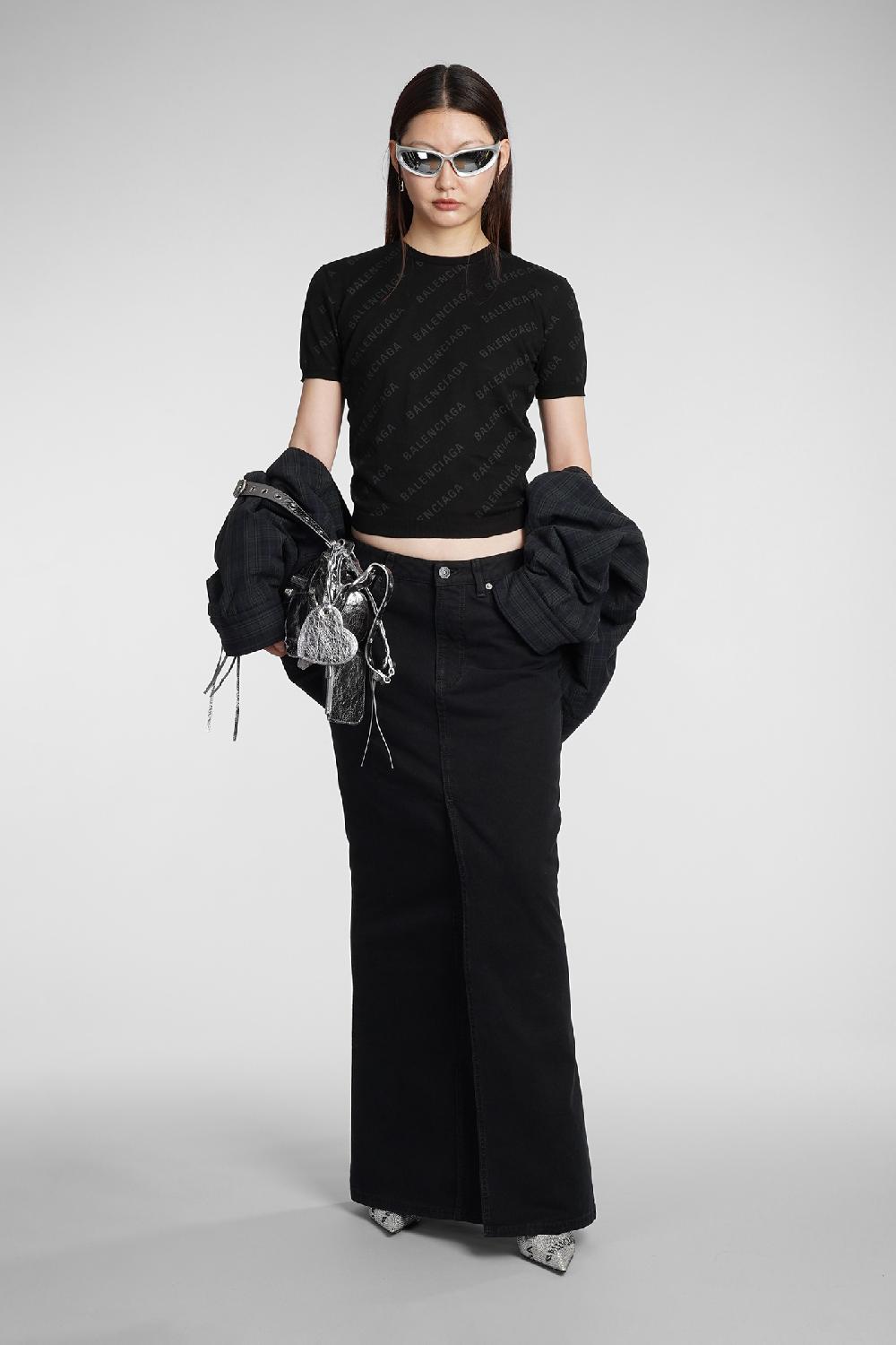 Deliberti Balenciaga Maglia in cotone nero cod. 383711 - Deliberti The Luxury Shopping Qualità