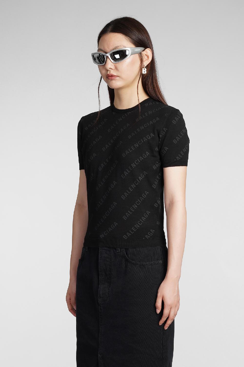 Deliberti Balenciaga Maglia in cotone nero cod. 383711 - Deliberti The Luxury Shopping Qualità