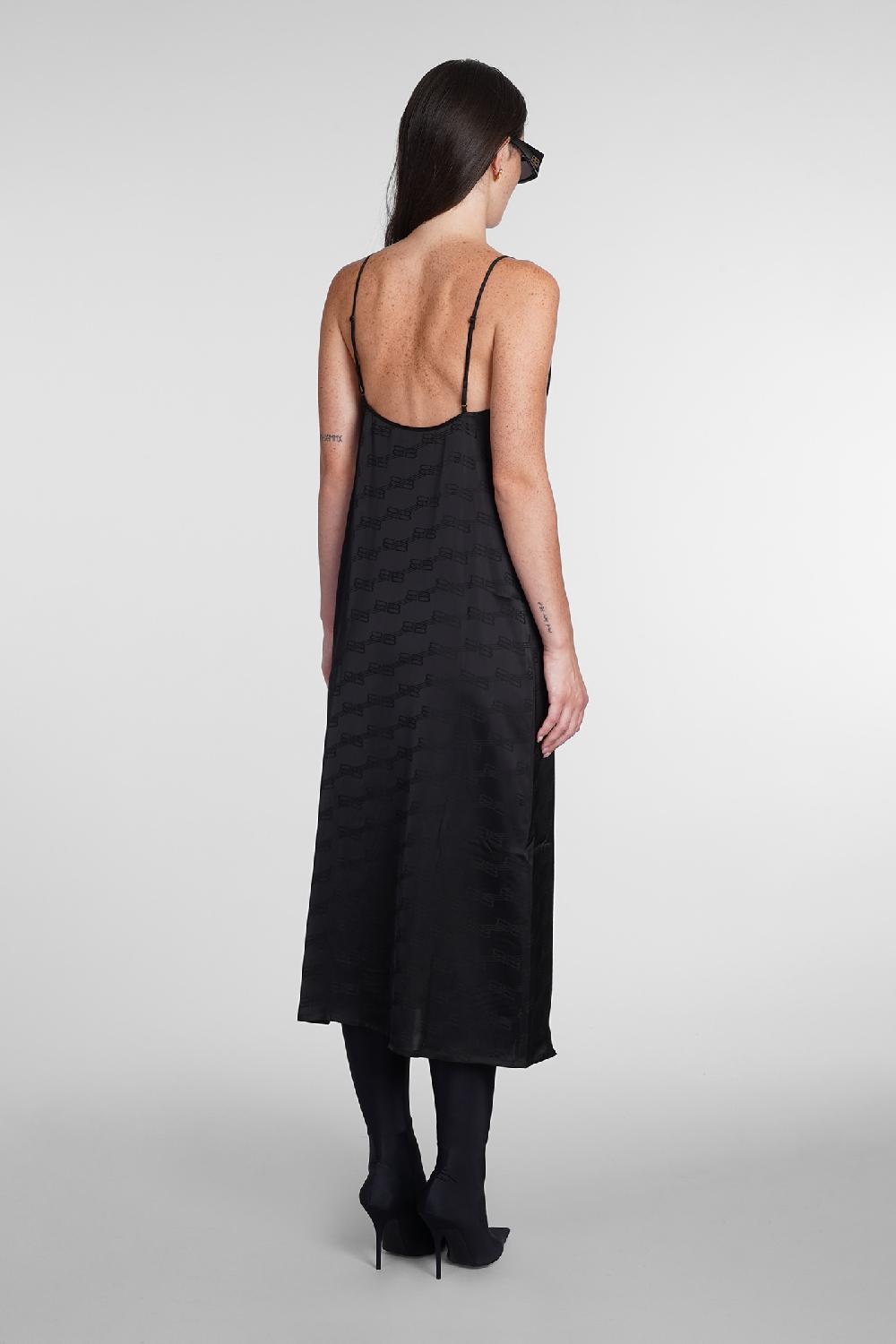 Deliberti Balenciaga Abito in viscosa nera cod. 386214 - Deliberti The Luxury Shopping Vendita