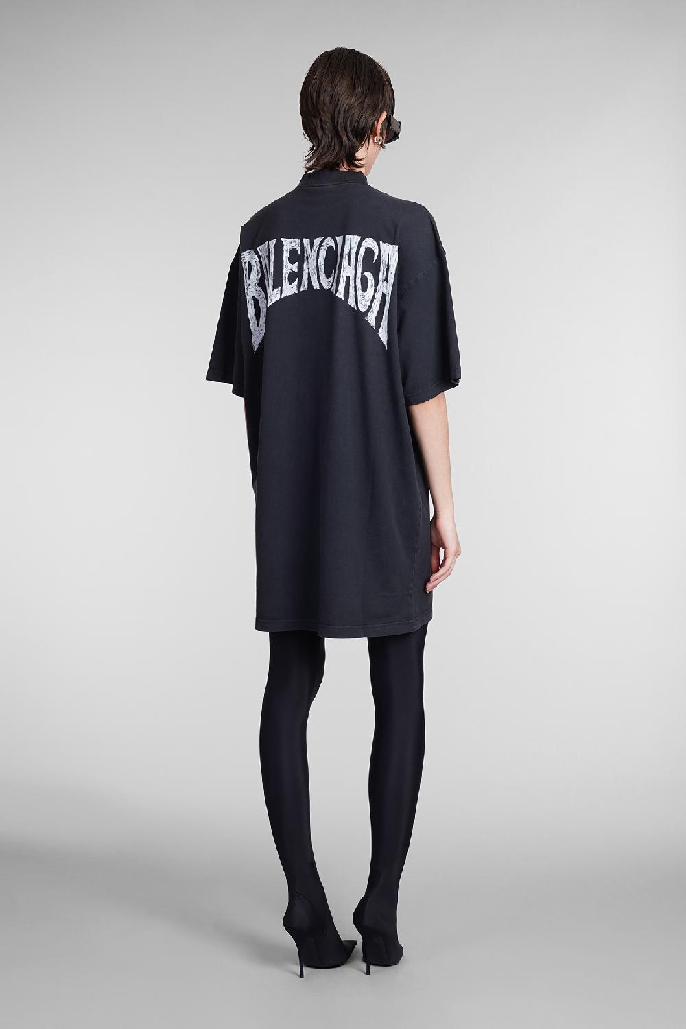 Deliberti Balenciaga Abito in cotone nero cod. 393400 - Deliberti The Luxury Shopping Promozione